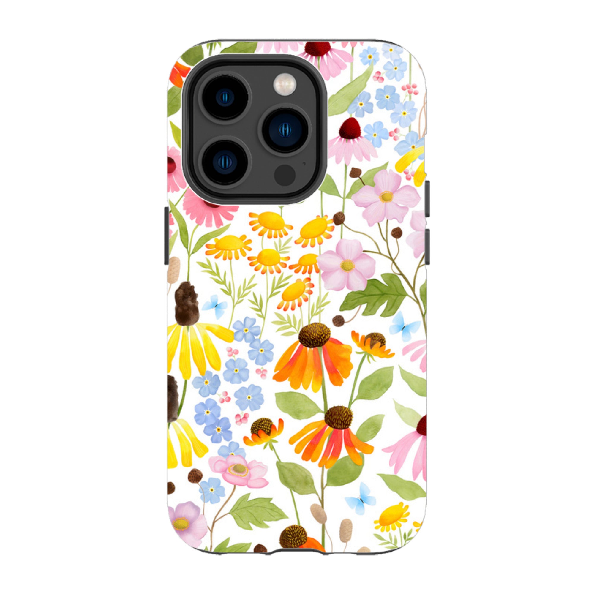iPhone Tough Case - Wildflower Pattern By Bex Parkin