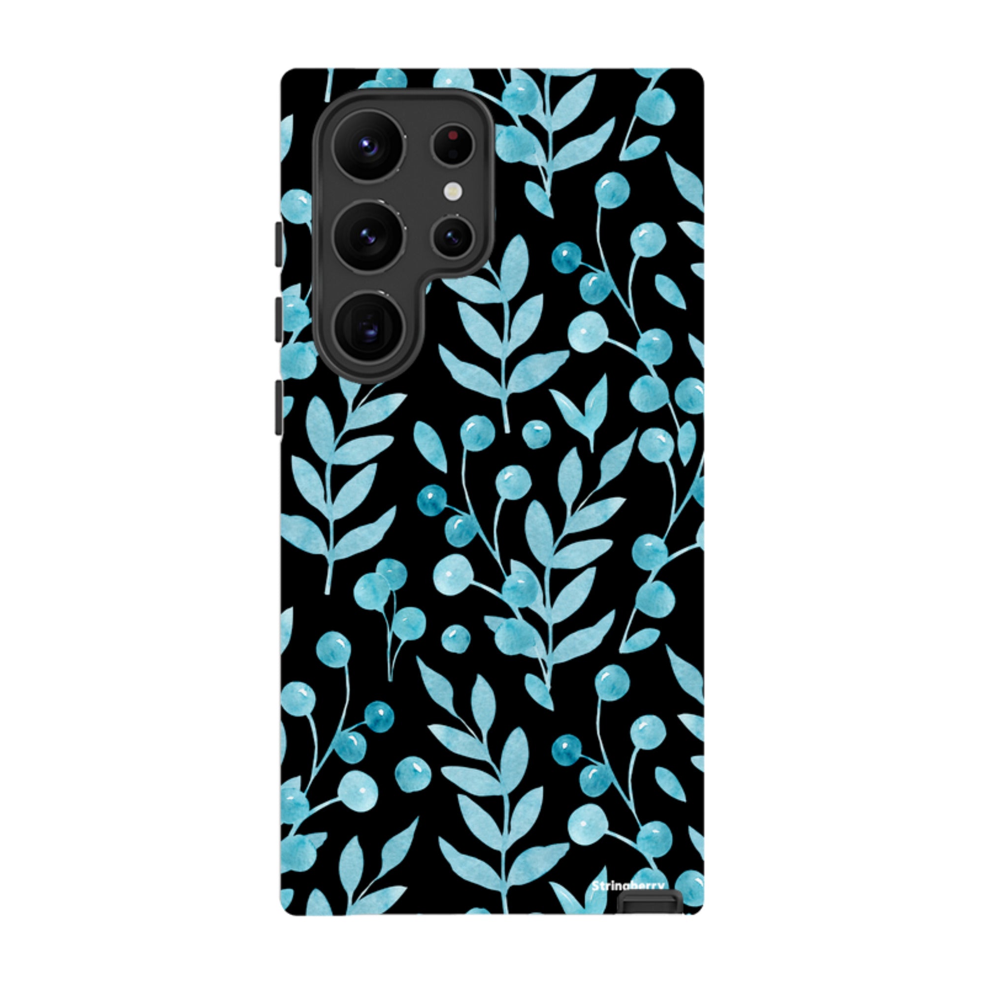 Samsung Tough Case - Blue Xmas Florals