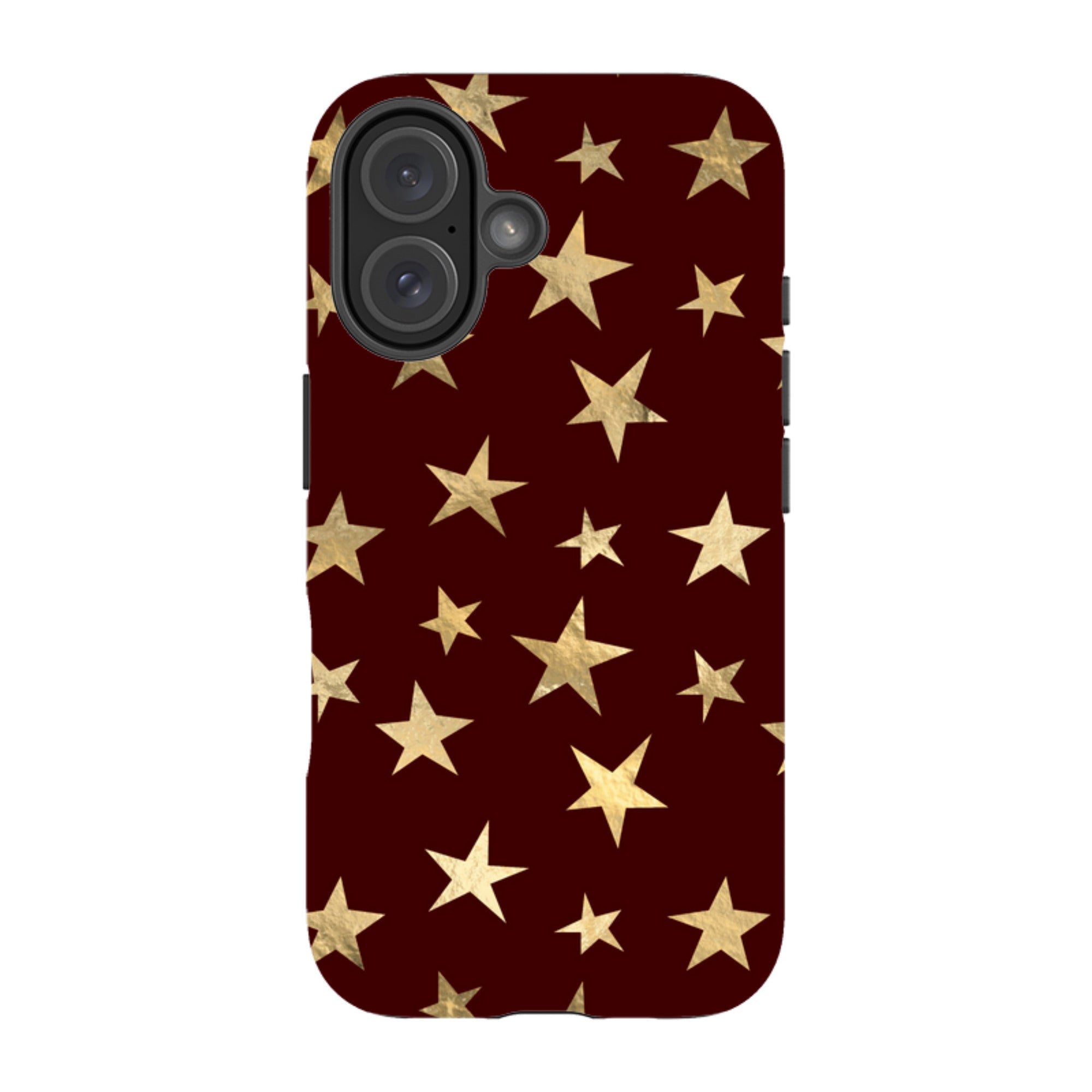 iPhone MagSafe Tough Case - Brown and Gold Stars