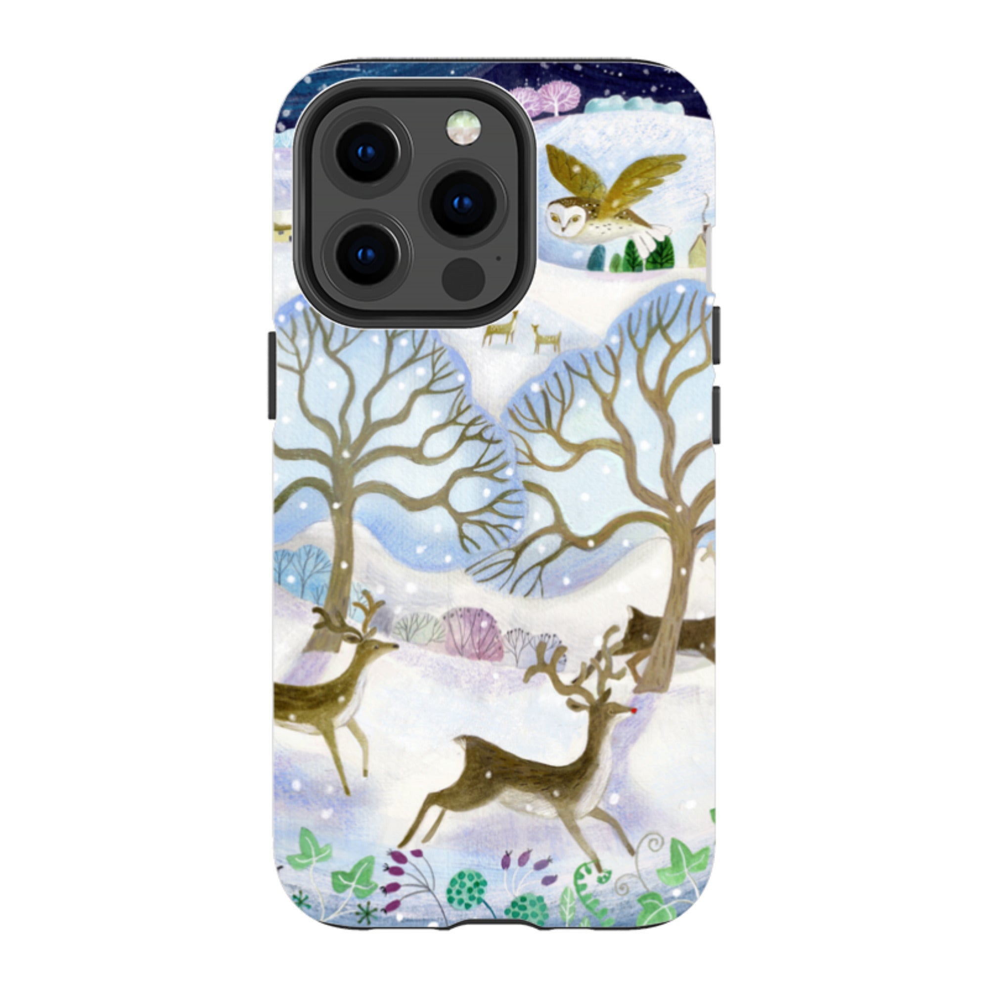 iPhone Tough Case - Winter Deer By Bex Parkin