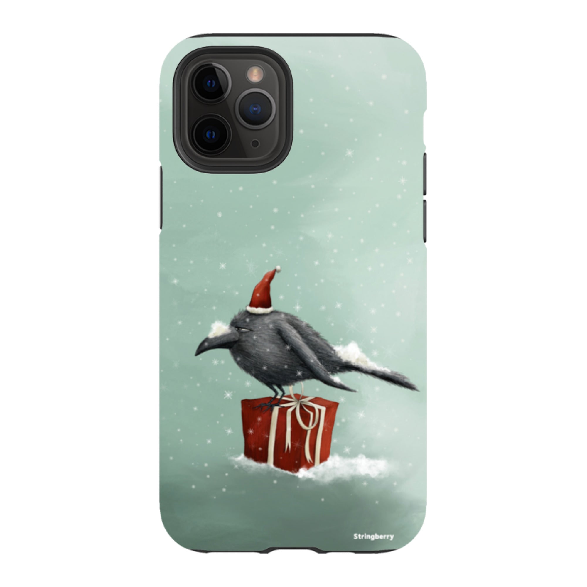 iPhone Tough Case - Santa Crow By Maja Lindberg