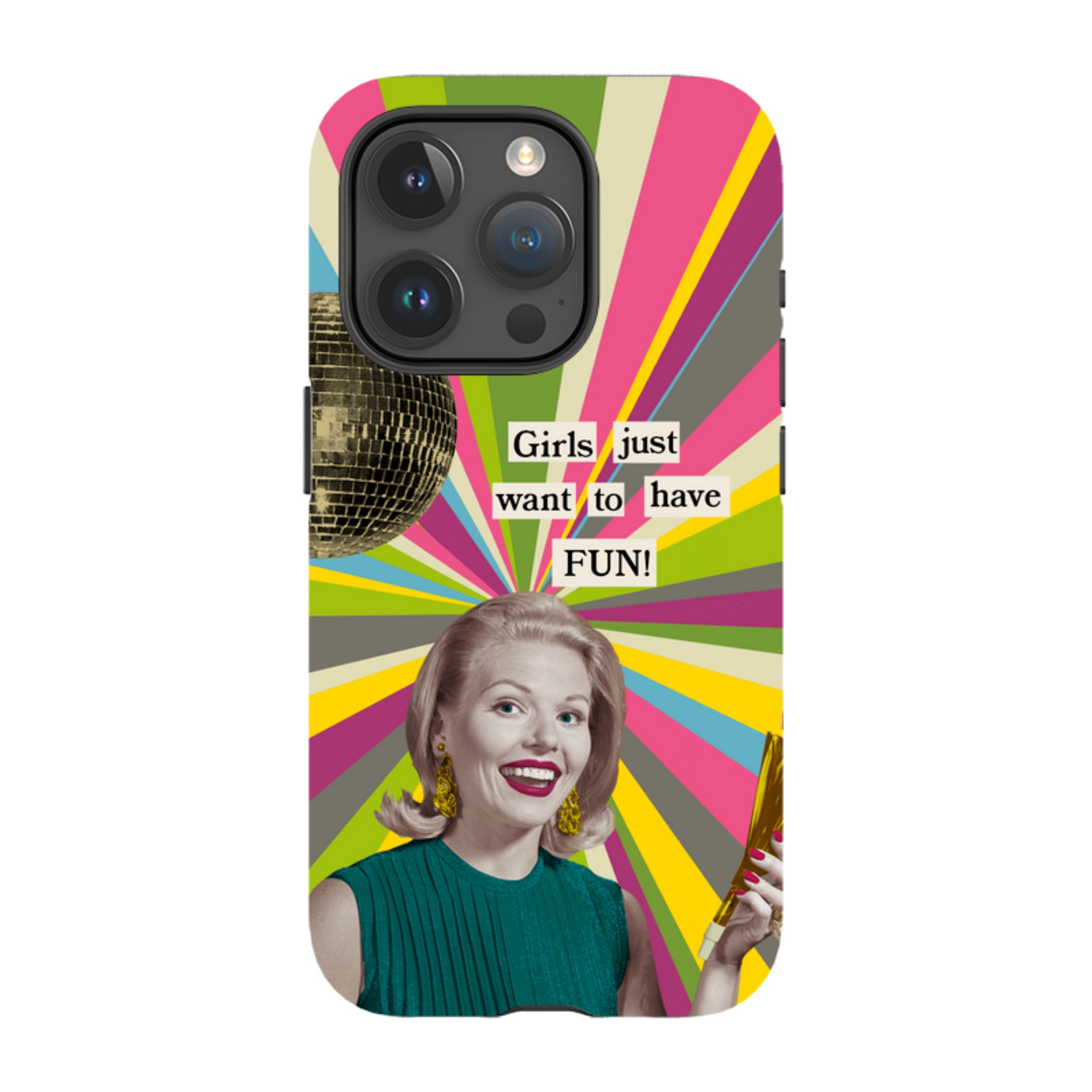 iPhone Tough Case - Girls want to have fun By Clare Jordan