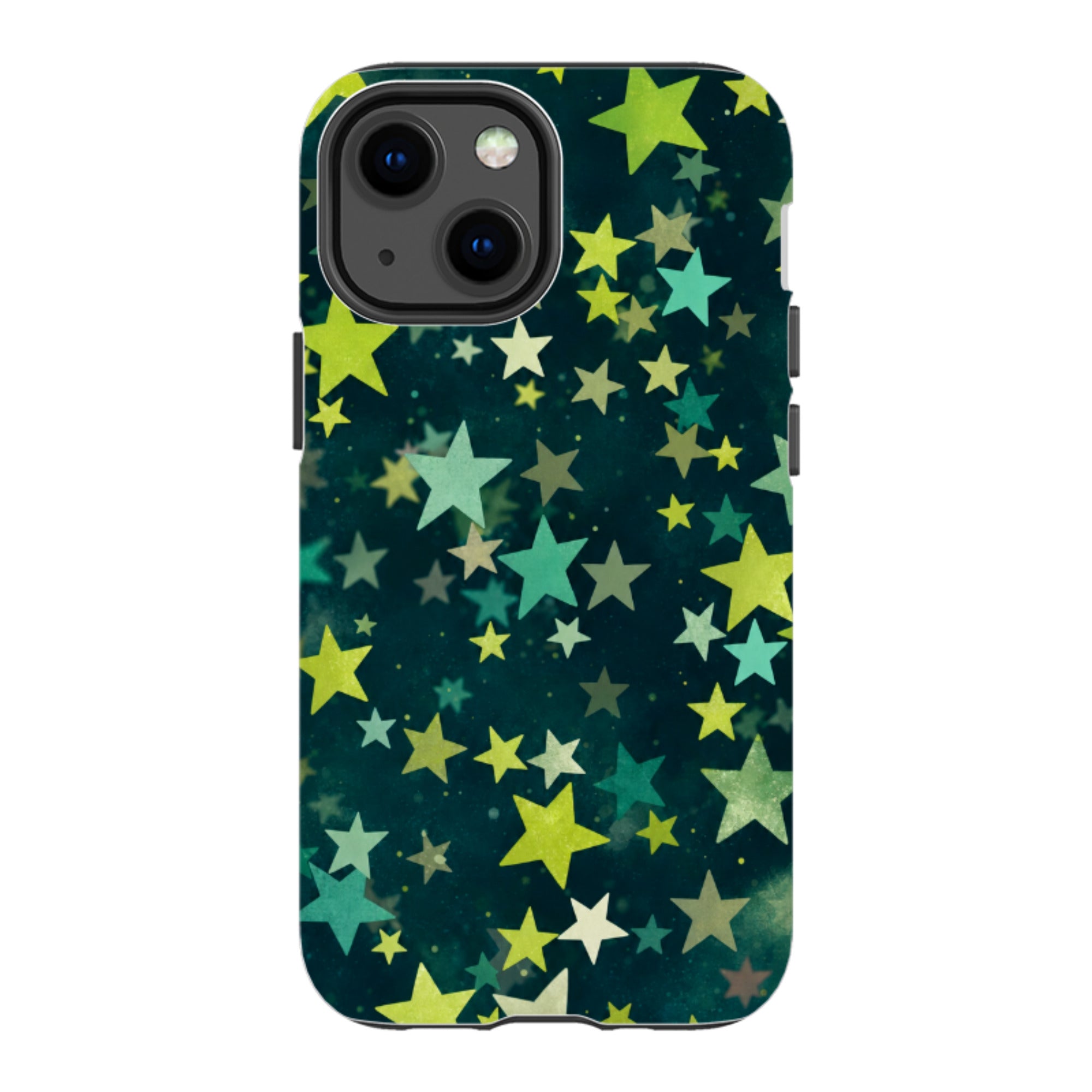 iPhone Tough Case - Green Galaxy Star