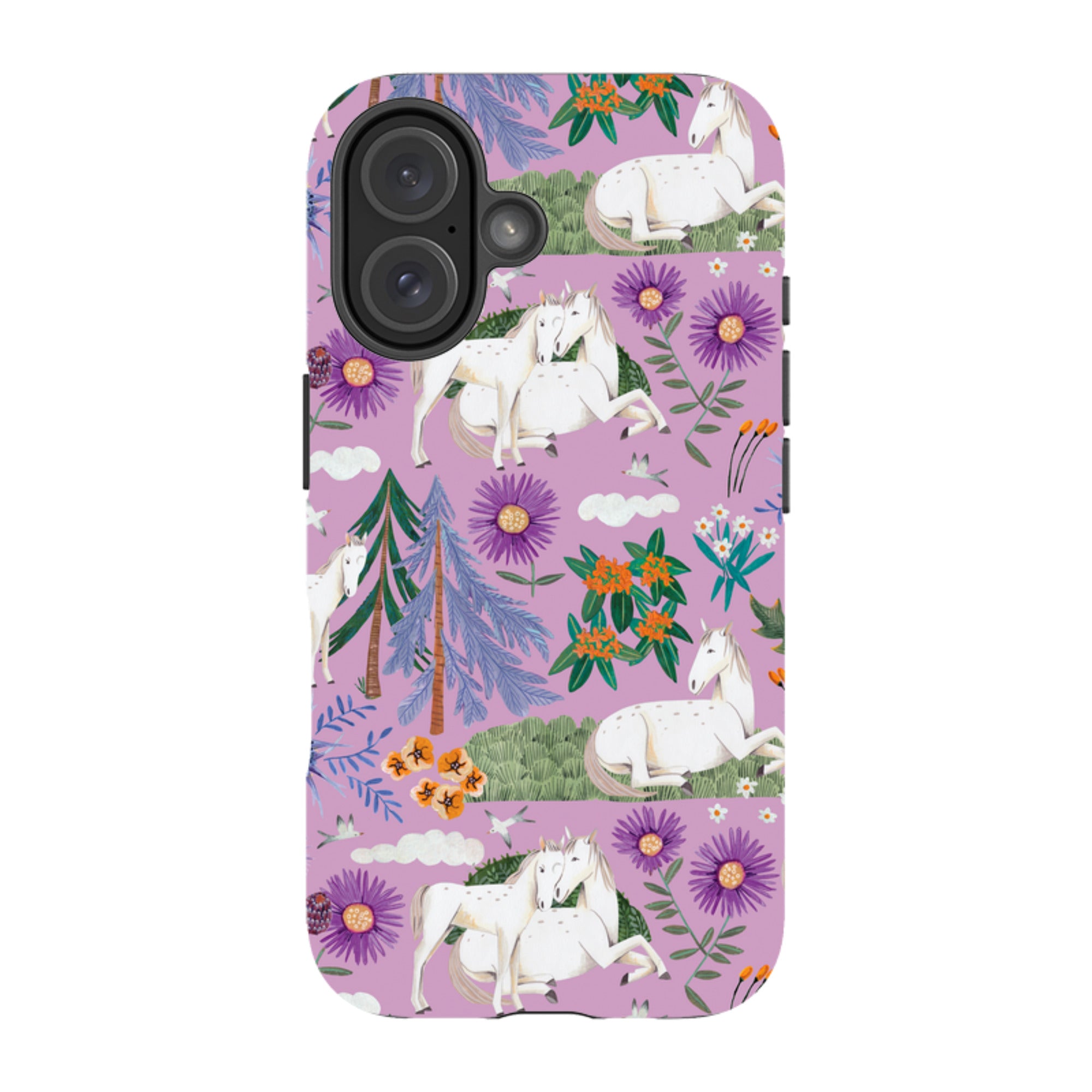 iPhone MagSafe Tough Case -  Horse Pattern By Caroline Bonne Muller