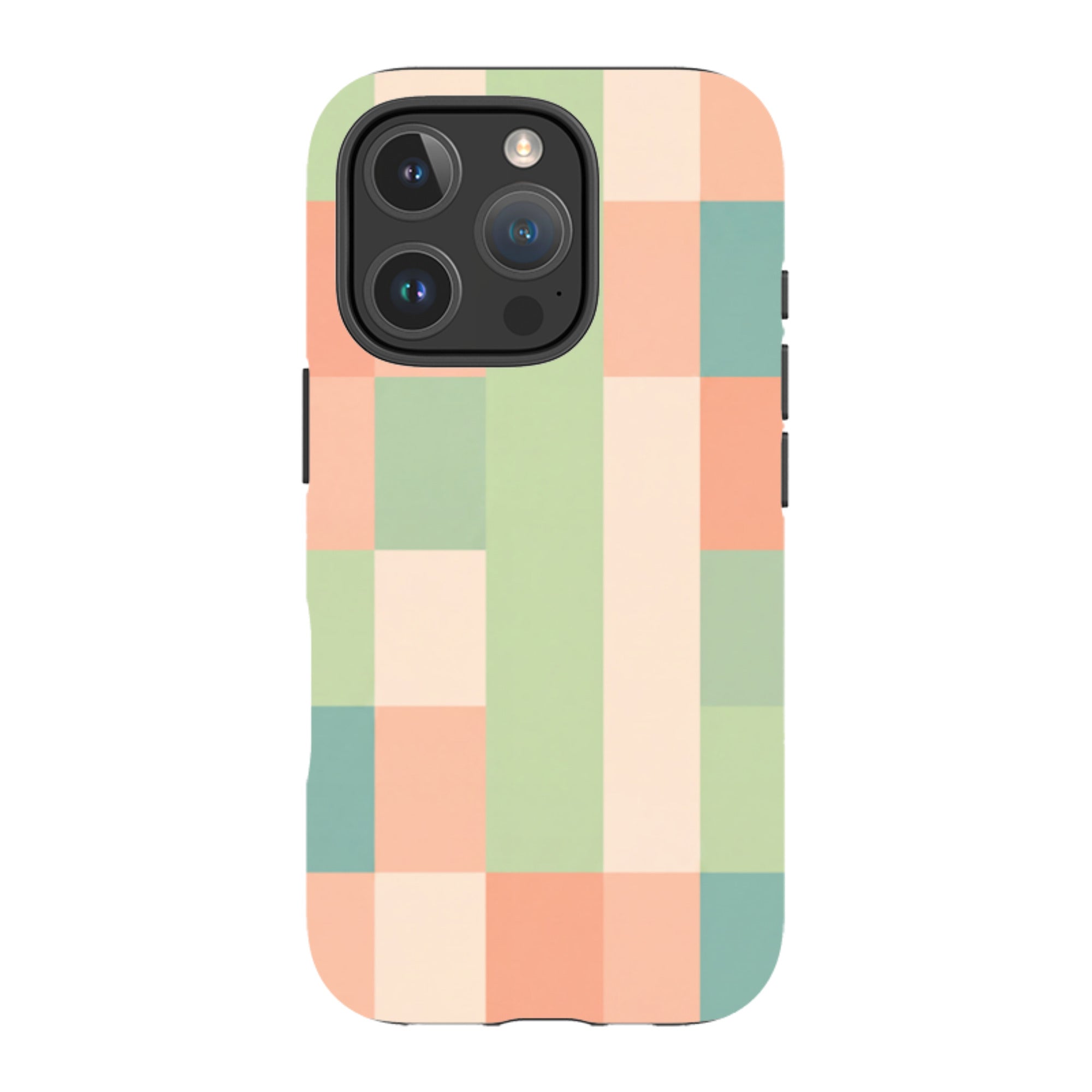iPhone Tough Case - Pastel Gingham