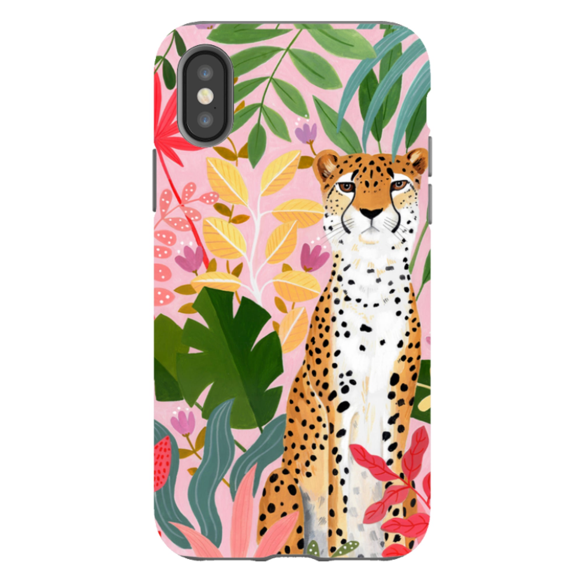 iPhone Tough Case - Cheetah Jungle By Bex Parkin