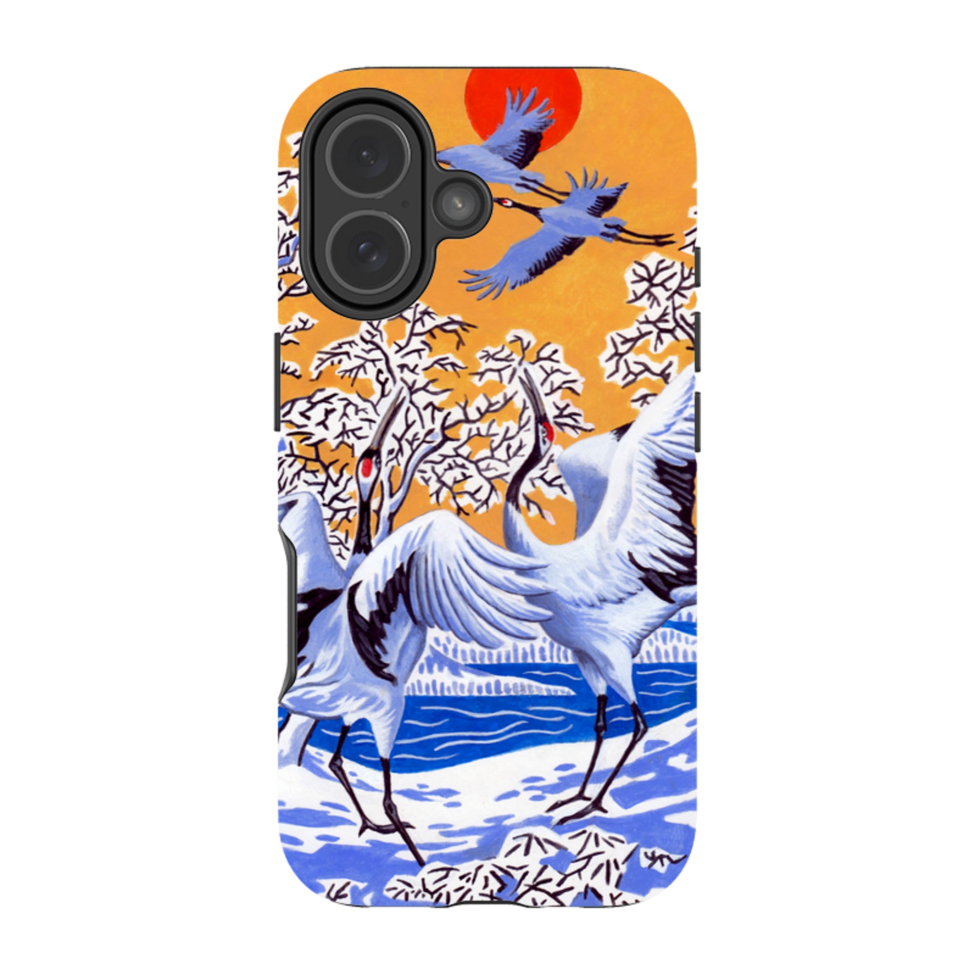 iPhone MagSafe Tough Case -  Japanese Cranes By Philip Hood