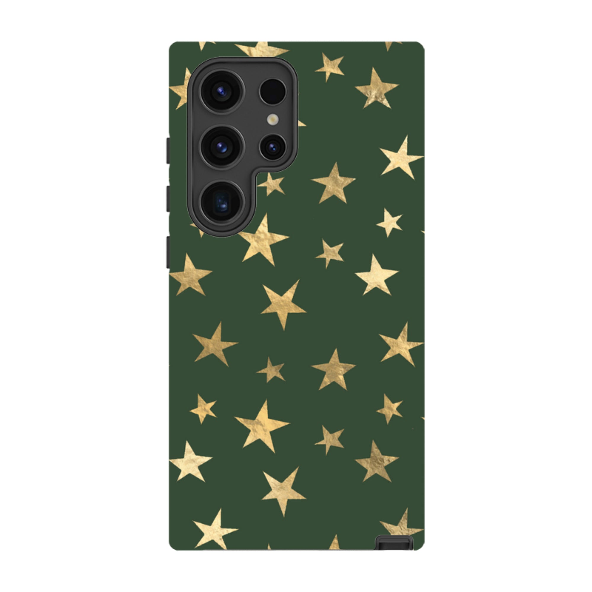 Samsung Tough Case - Green and Gold Stars