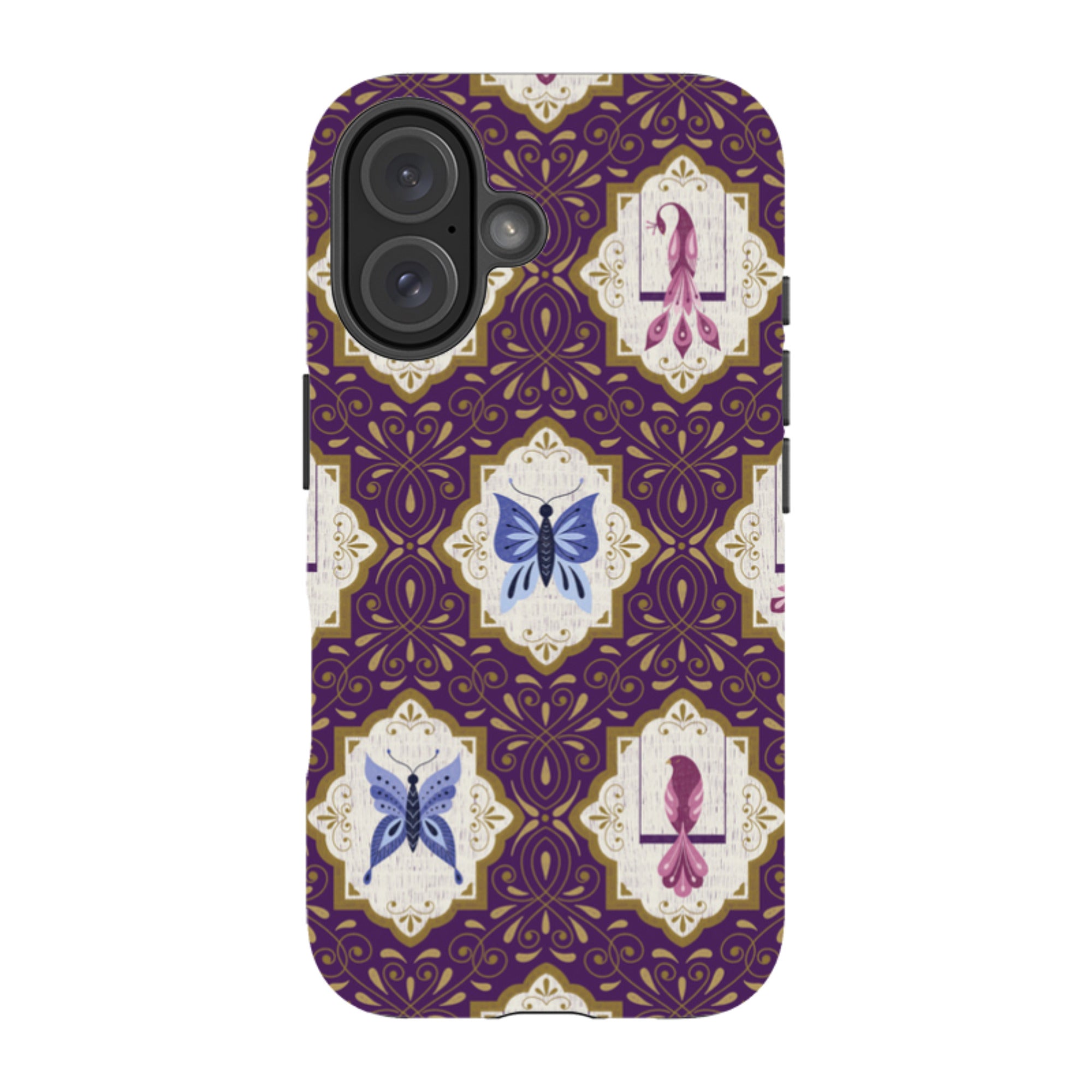 iPhone MagSafe Tough Case -  Wingframes Purple By Jenny Zemanek