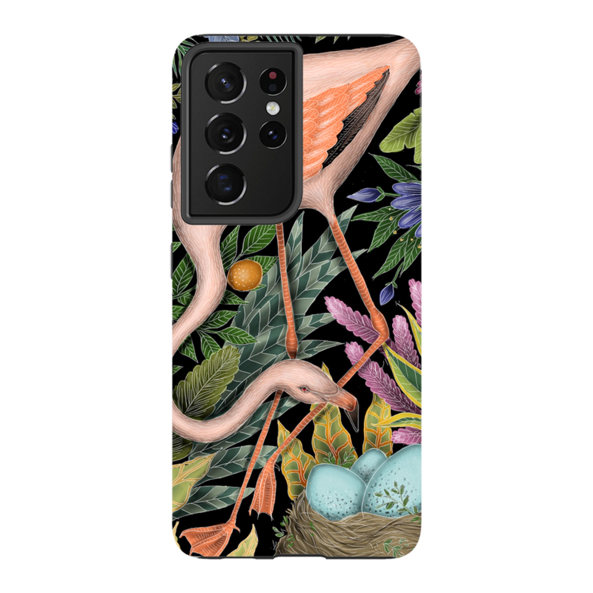 Samsung Tough Case - Flamingo By Catherine Rowe