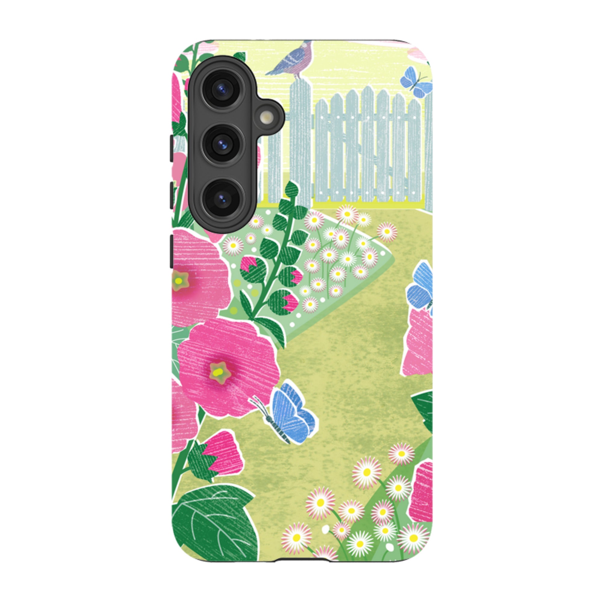 Samsung Tough Case - Hollyhocks By Liane Payne