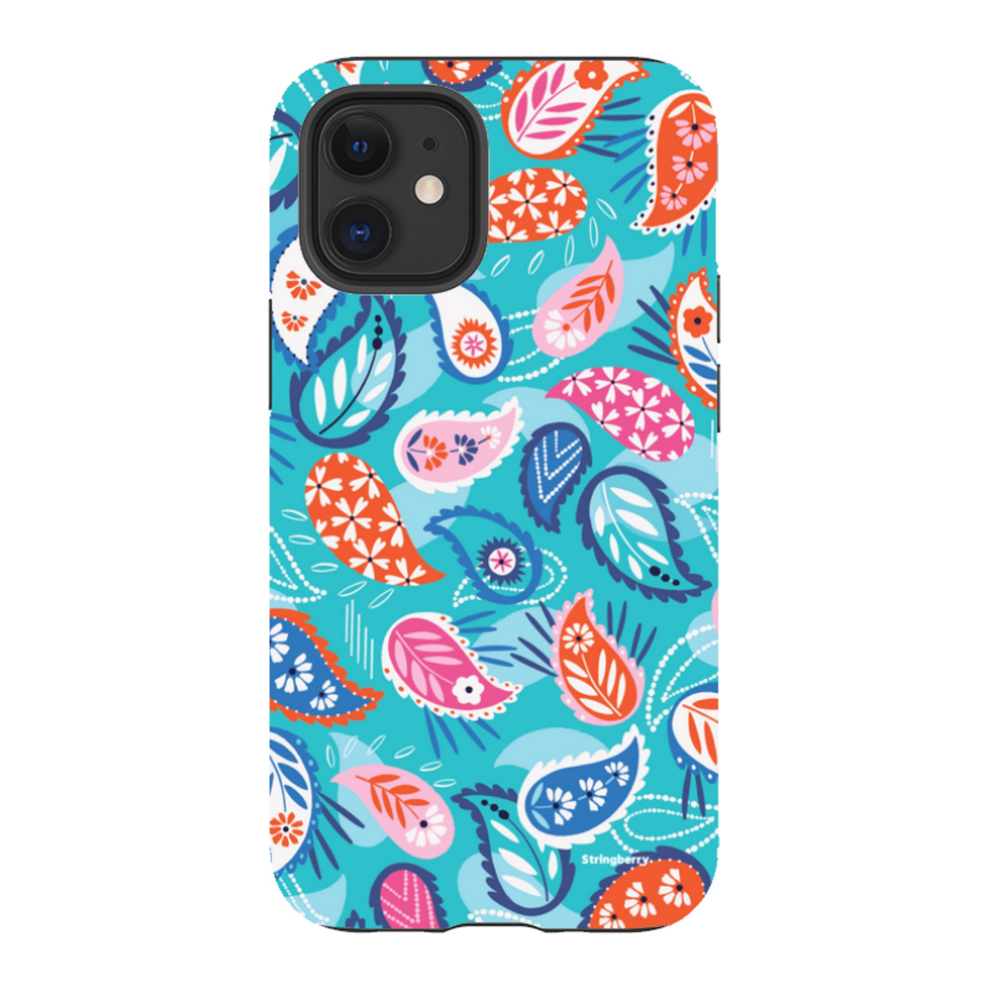 iPhone Tough Case - Paisley Blue By Ali Brookes