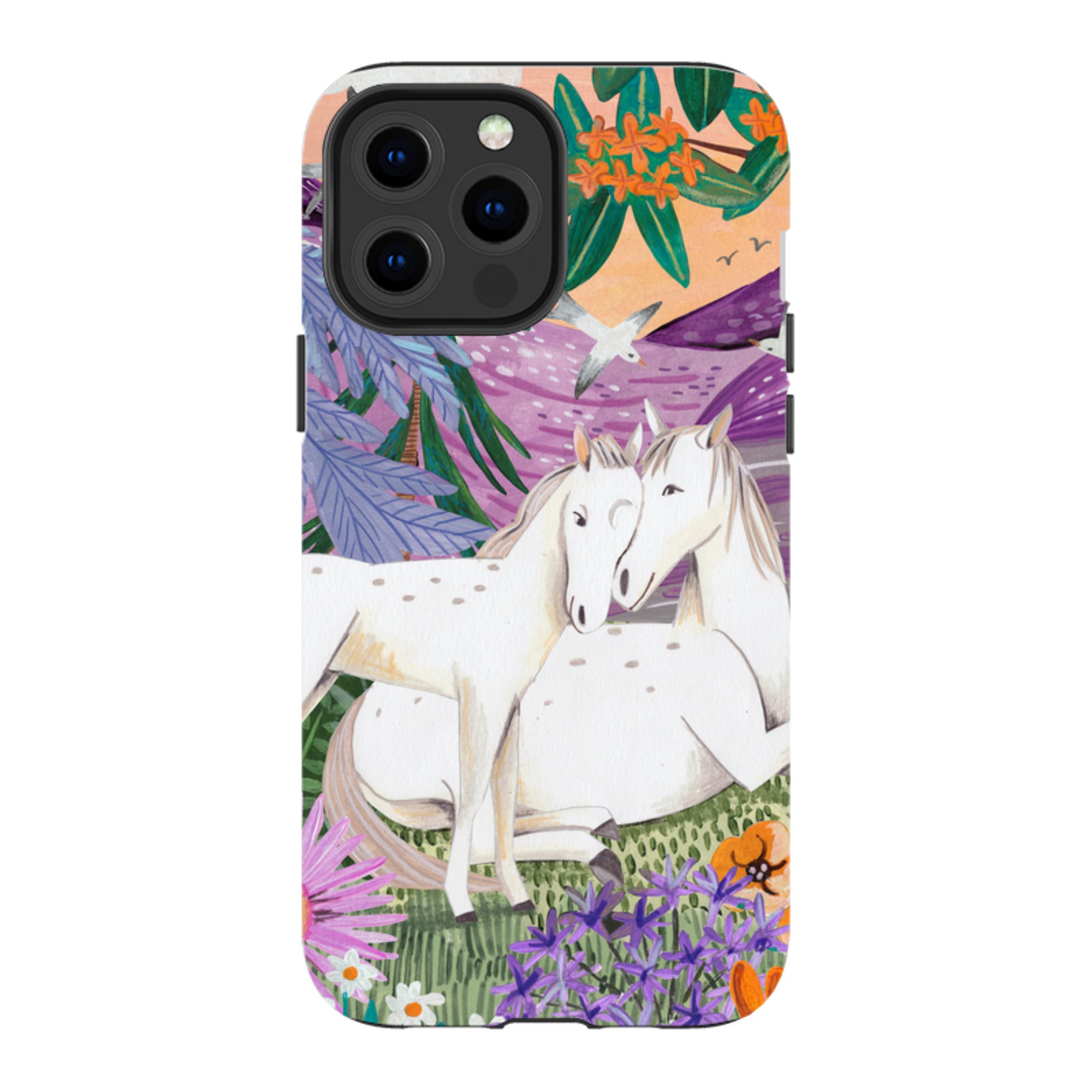 iPhone Tough Case - Horses By Caroline Bonne Muller