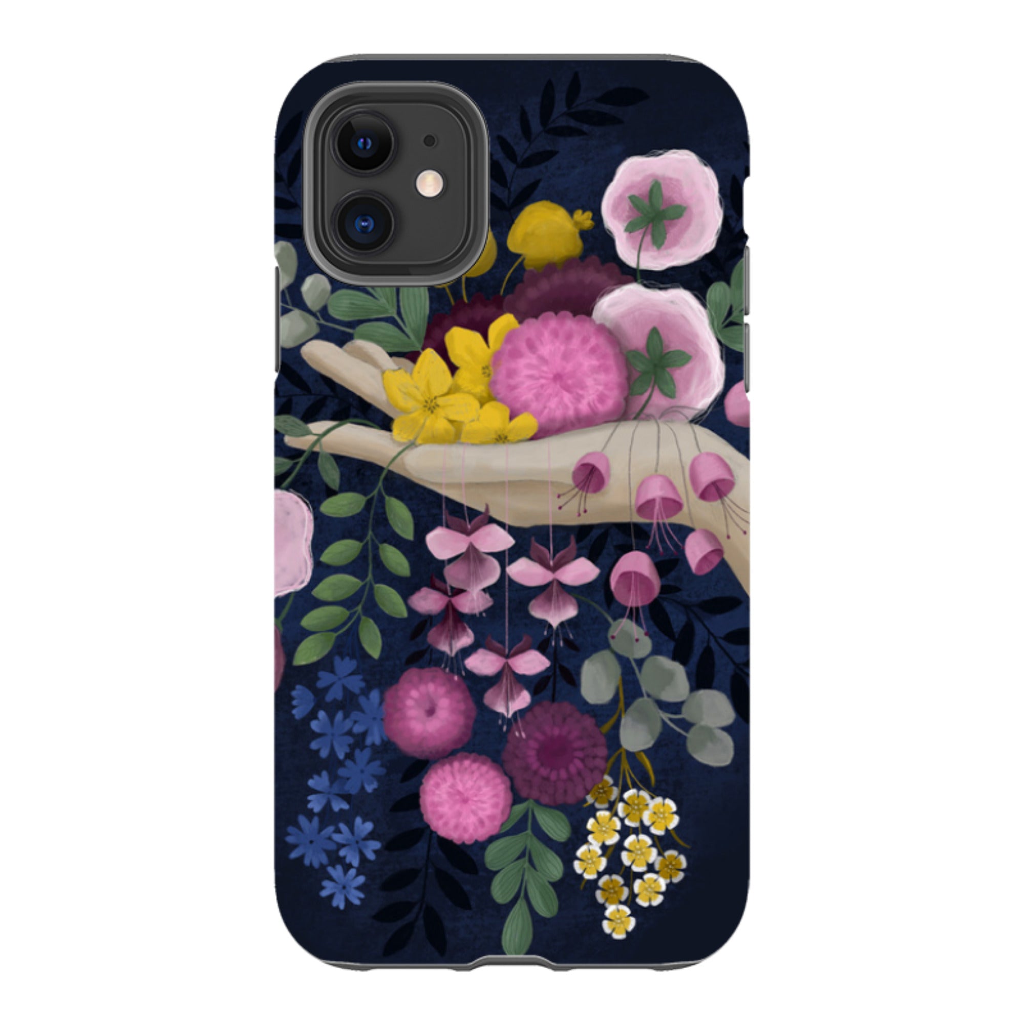 iPhone Tough Case - Flower Hand By Bex Parkin