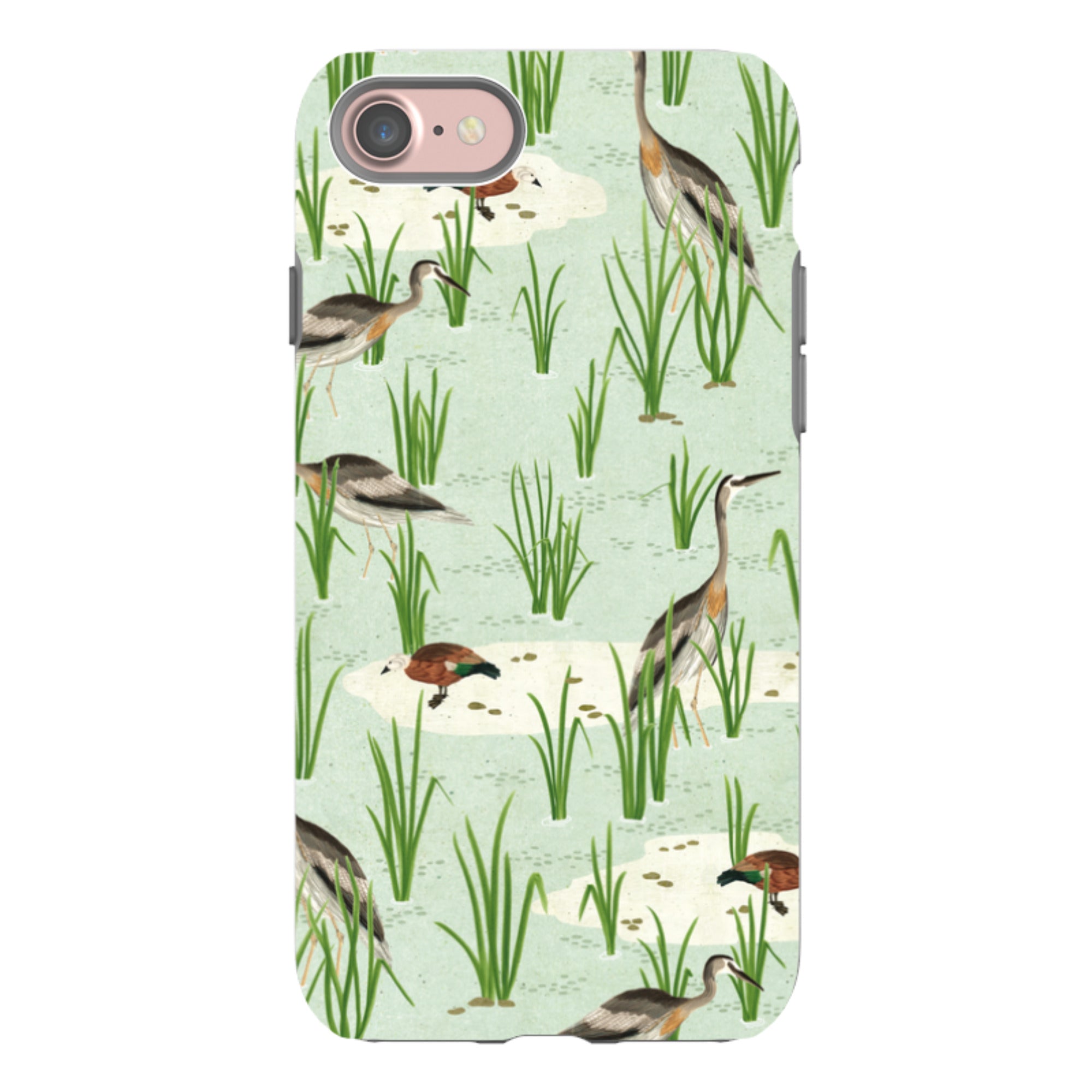 iPhone Tough Case - Wet Lands By Katherine Quinn