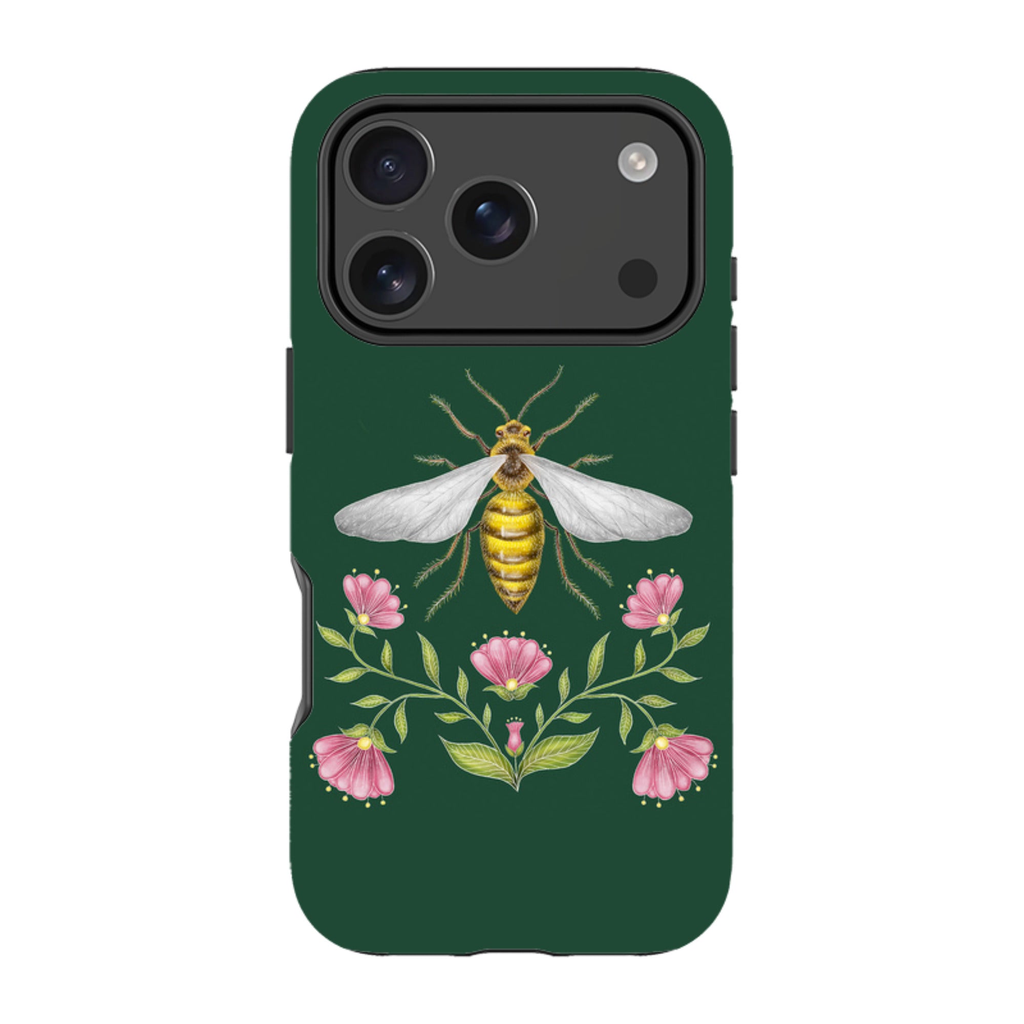 iPhone MagSafe Tough Case - Wings Of Freedom Emerald By Catherine Rowe