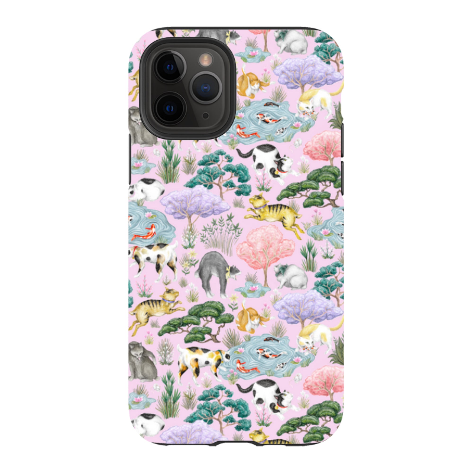 iPhone Tough Case - Cat Garden By Catherine Rowe