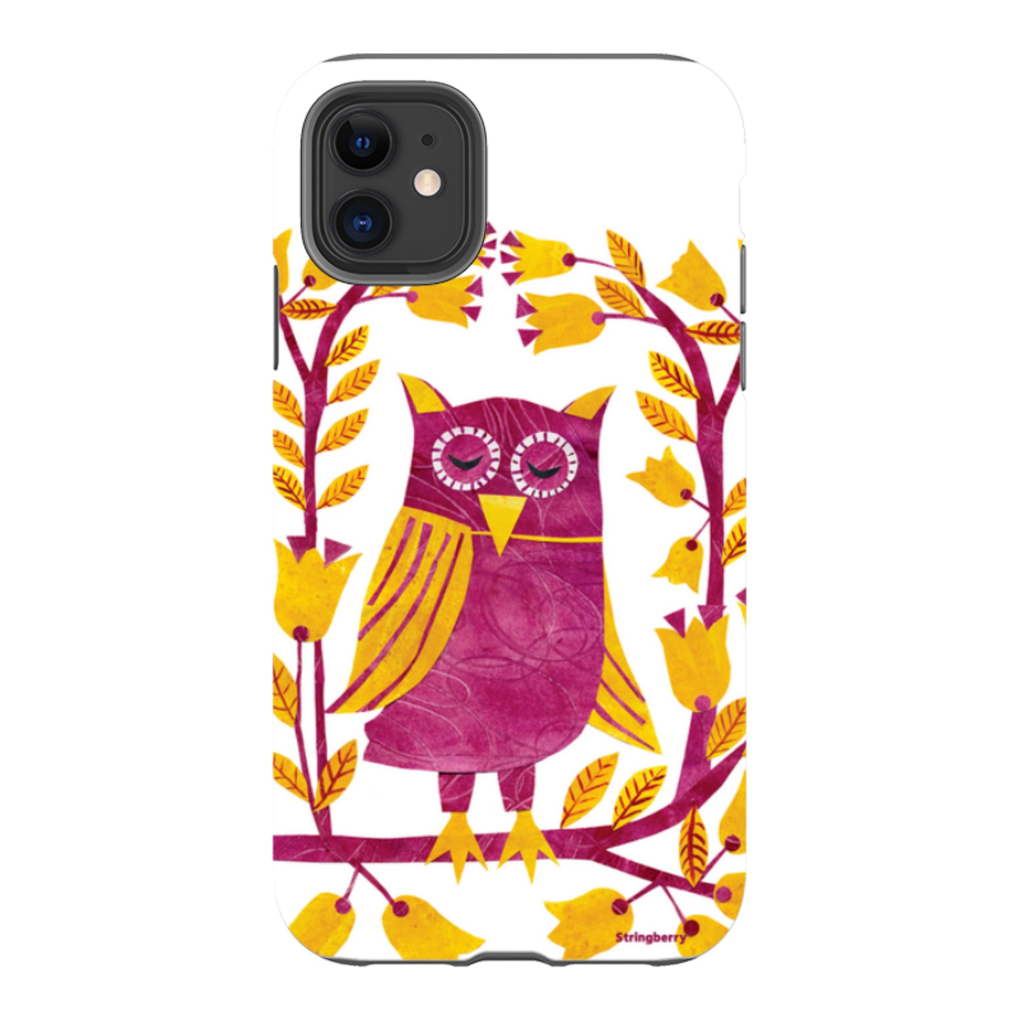 iPhone Tough Case - Folk Owl By Tracey English