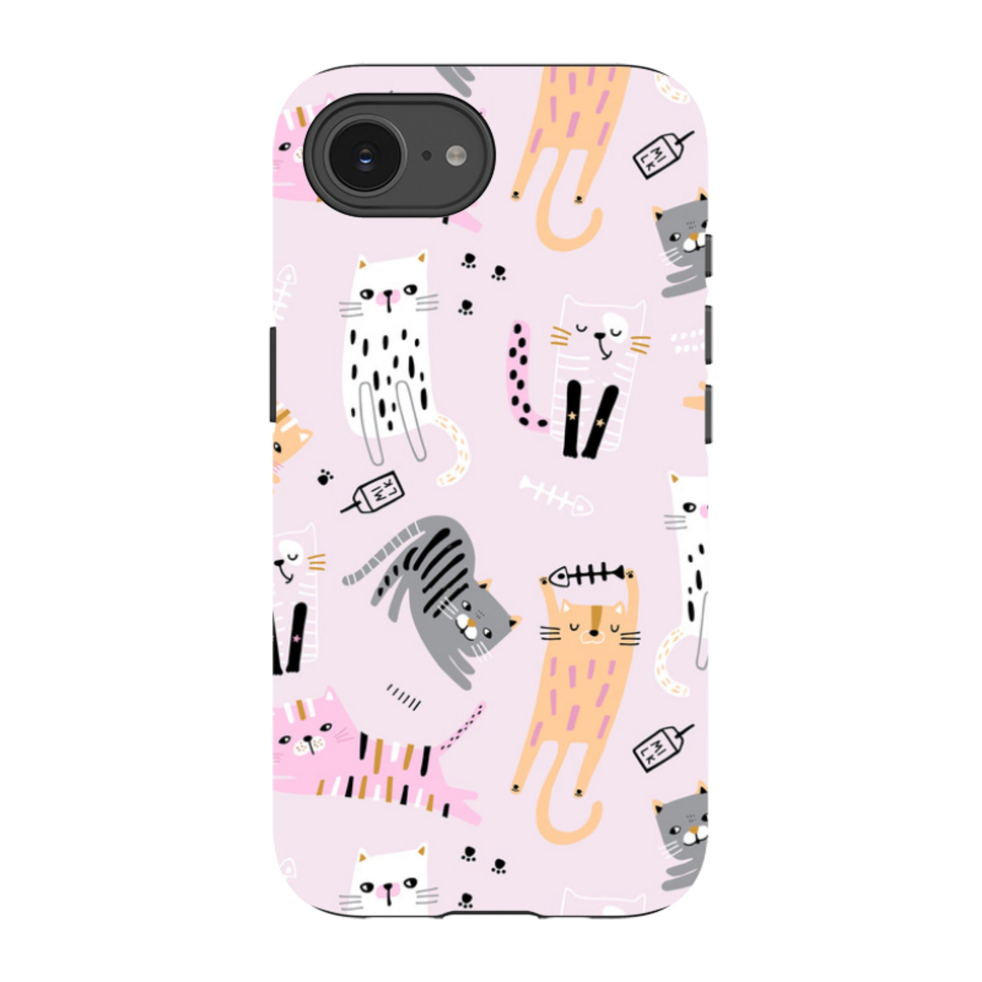 iPhone Tough Case - Cat And Bone Pink