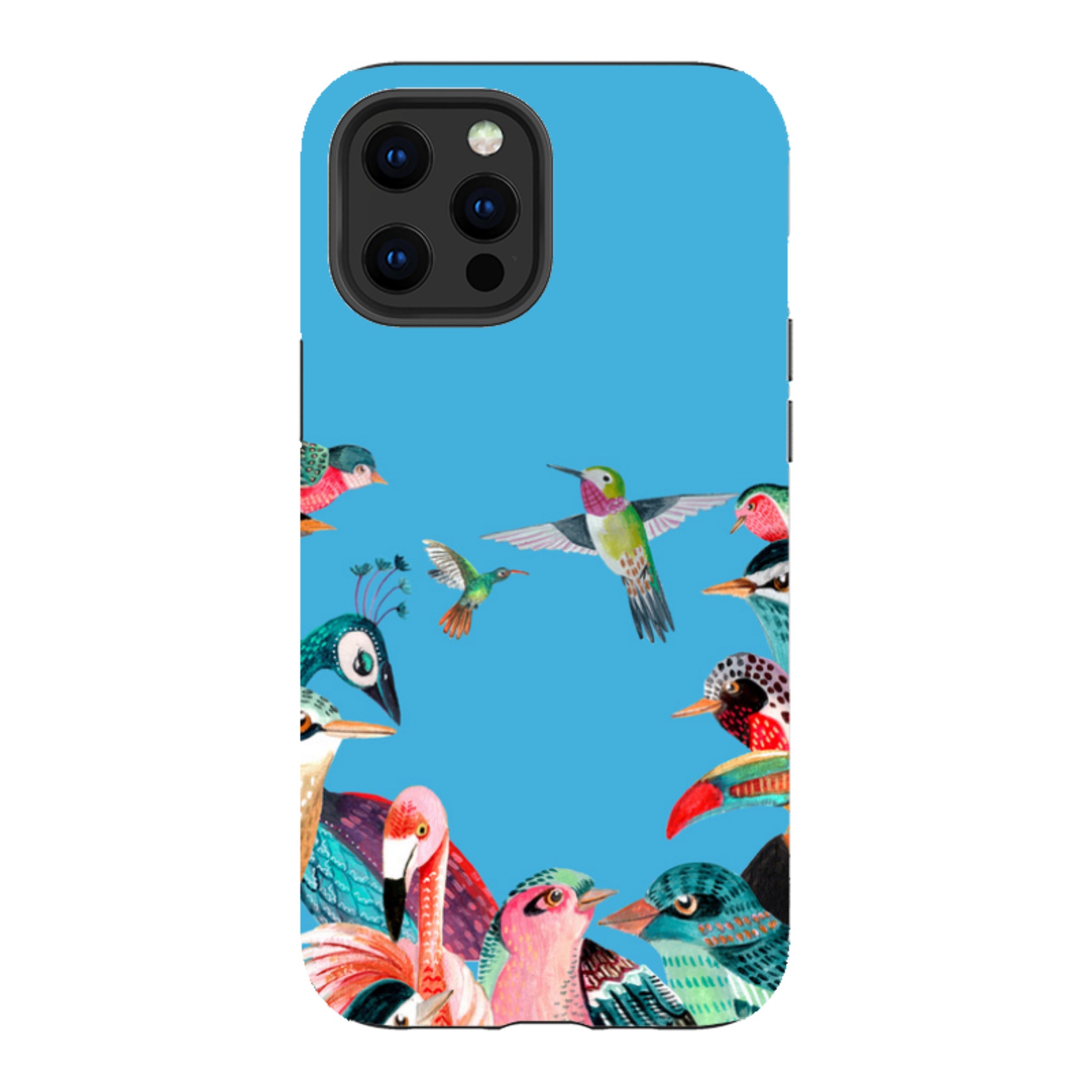 iPhone Tough Case - Blue Birds By Caroline Bonne Muller