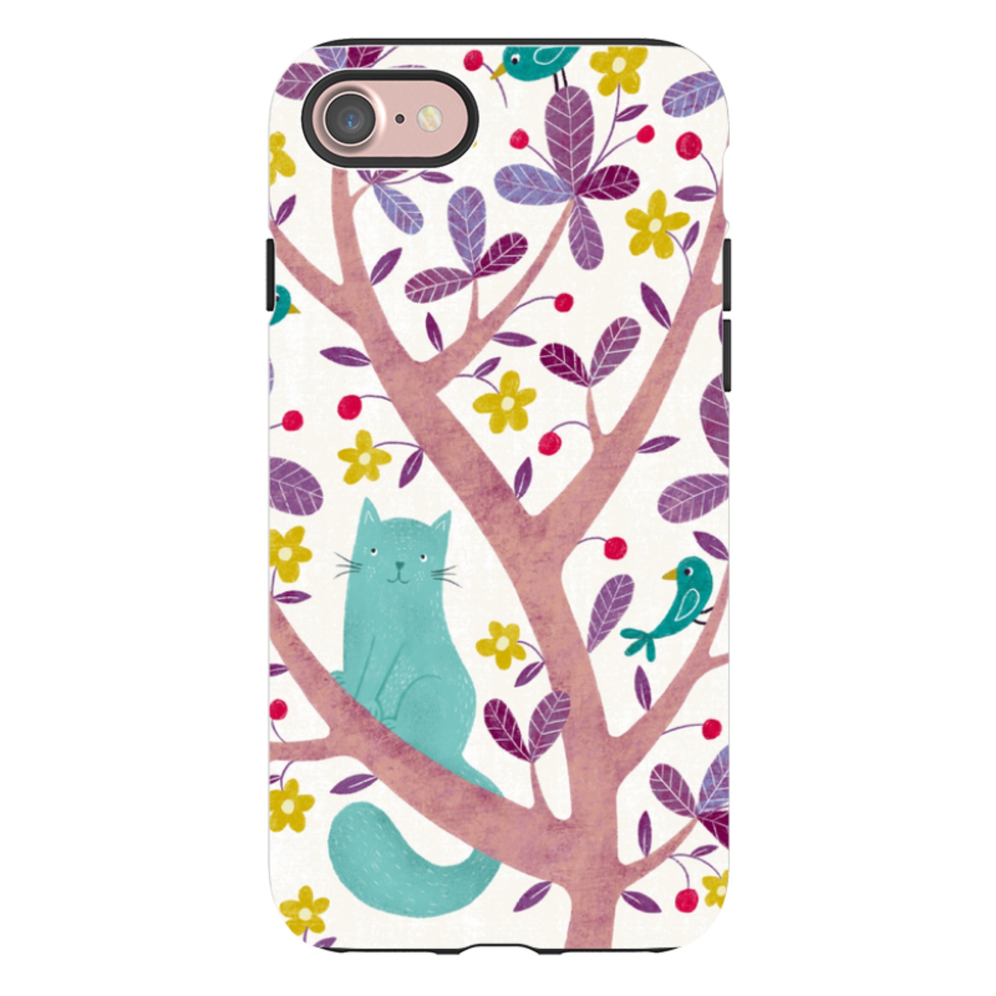 iPhone Tough Case - Cat And Bird By Suzy Taylor