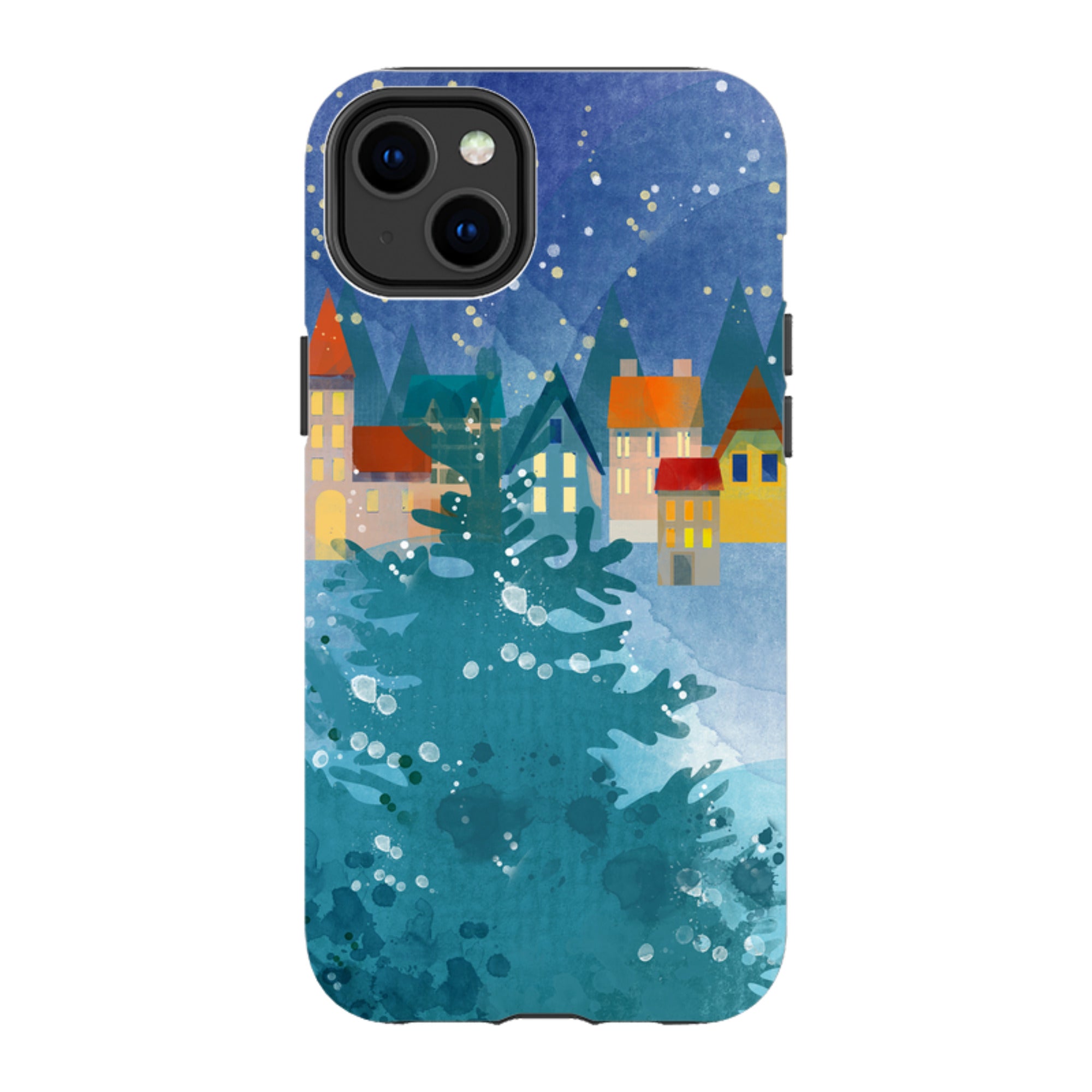 iPhone Tough Case - Winter Town