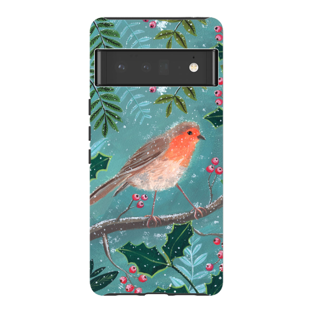 Google Tough Case - Christmas Robin By Mary Stubberfield