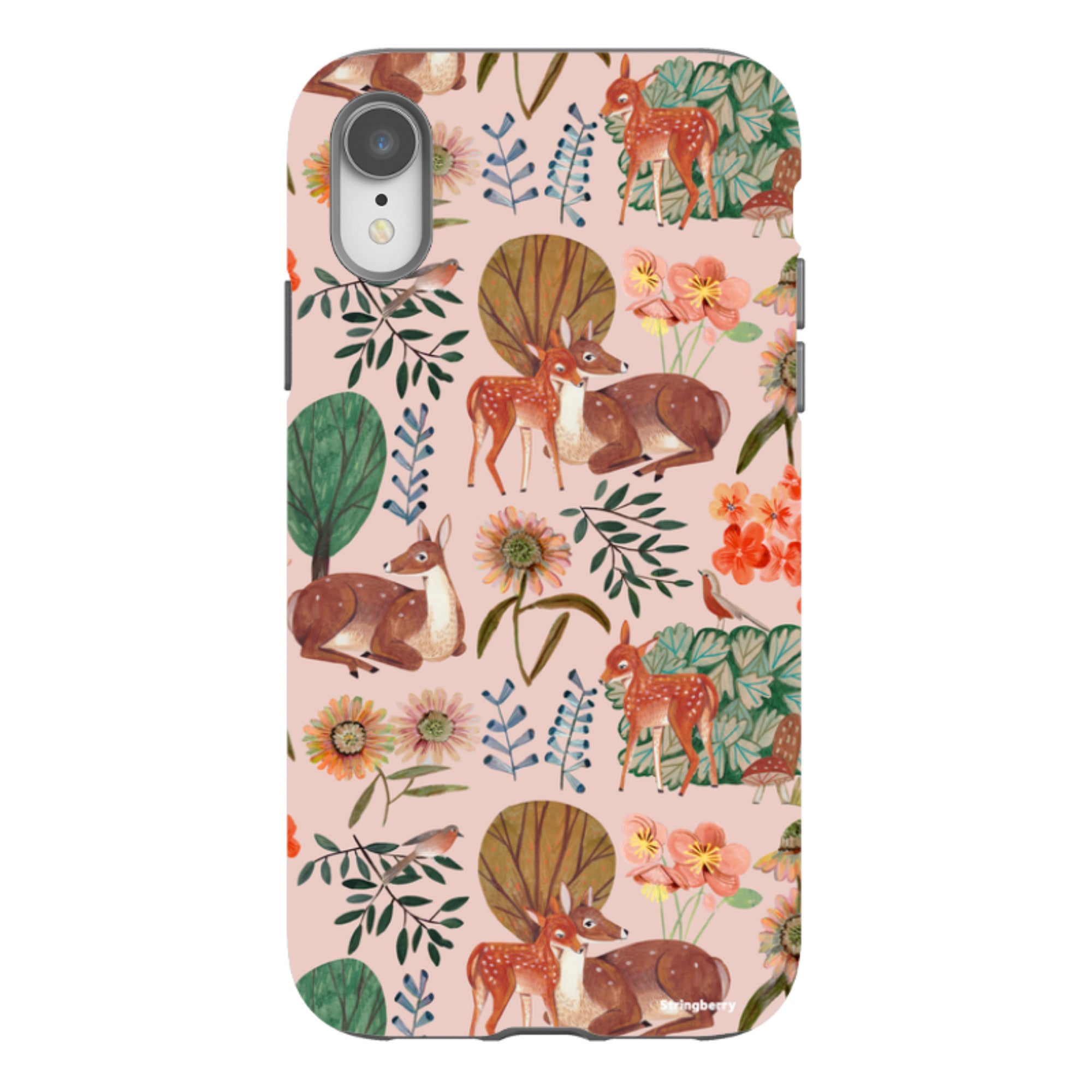 iPhone Tough Case - Deer Pattern By Caroline Bonne Muller