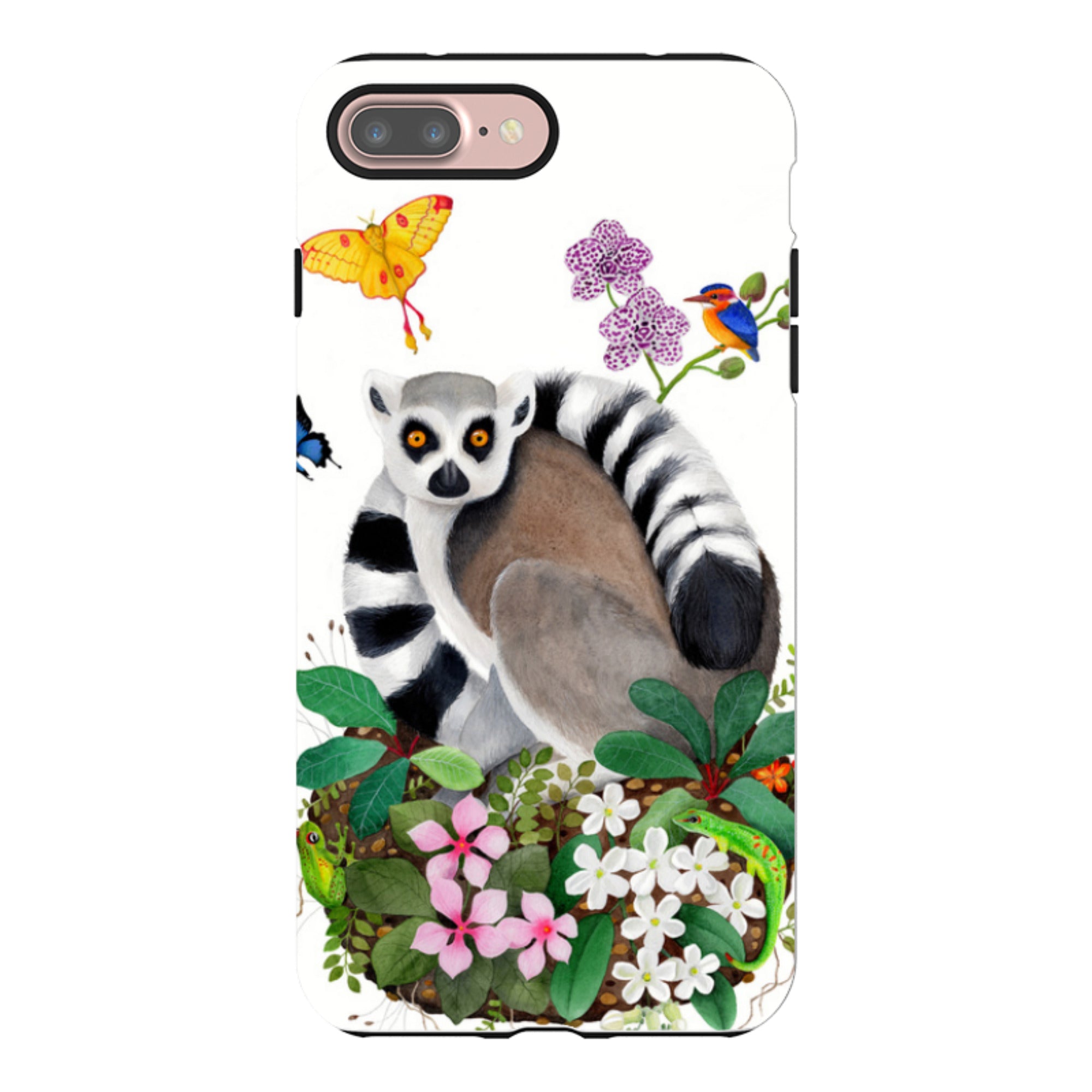 iPhone Tough Case - Madagascar Lemur By Bex Parkin