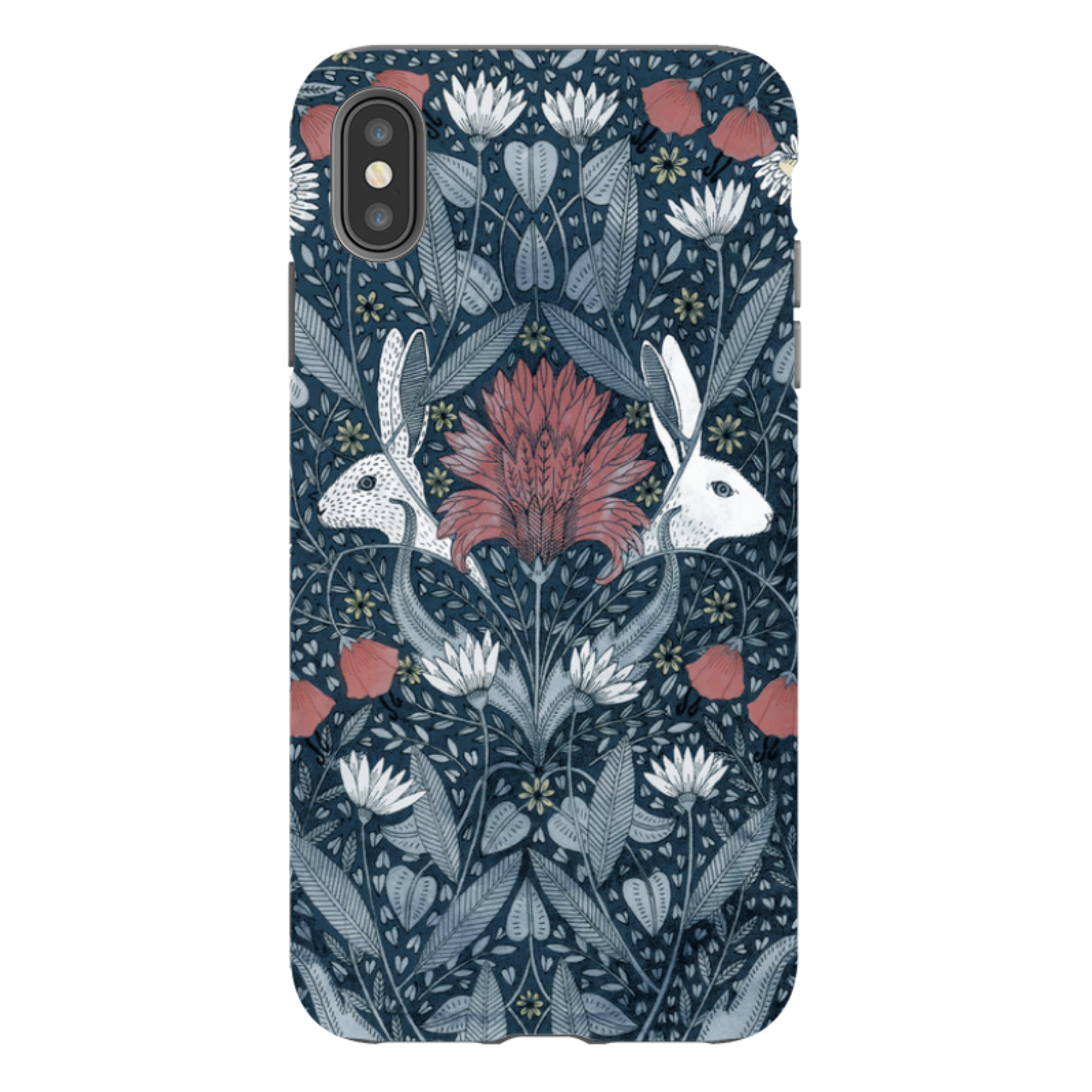 iPhone Tough Case - Two Rabbits By Maria Matos