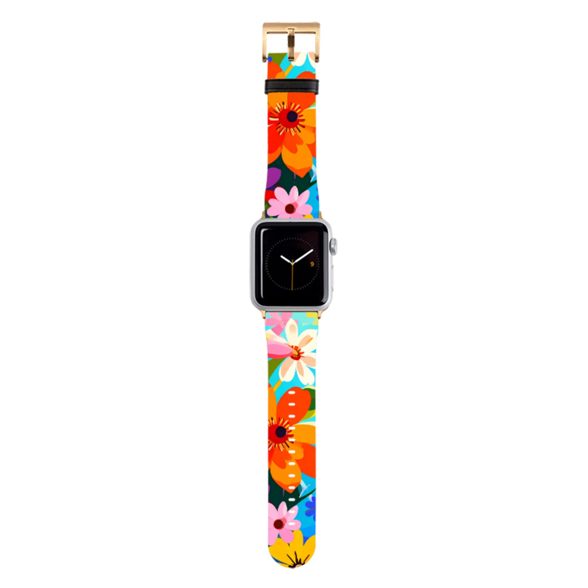 Rainbow Floral Apple Watch Strap