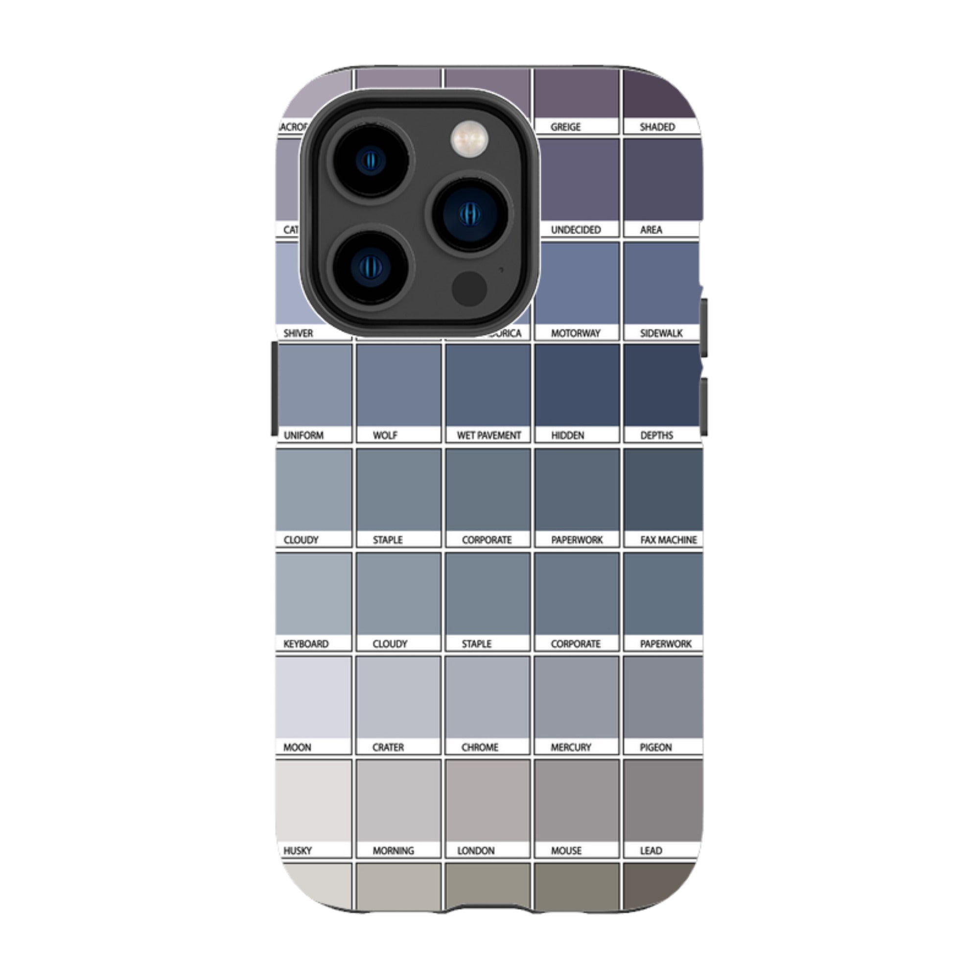 iPhone Tough Case - Grey Chromology By Kitty Joseph