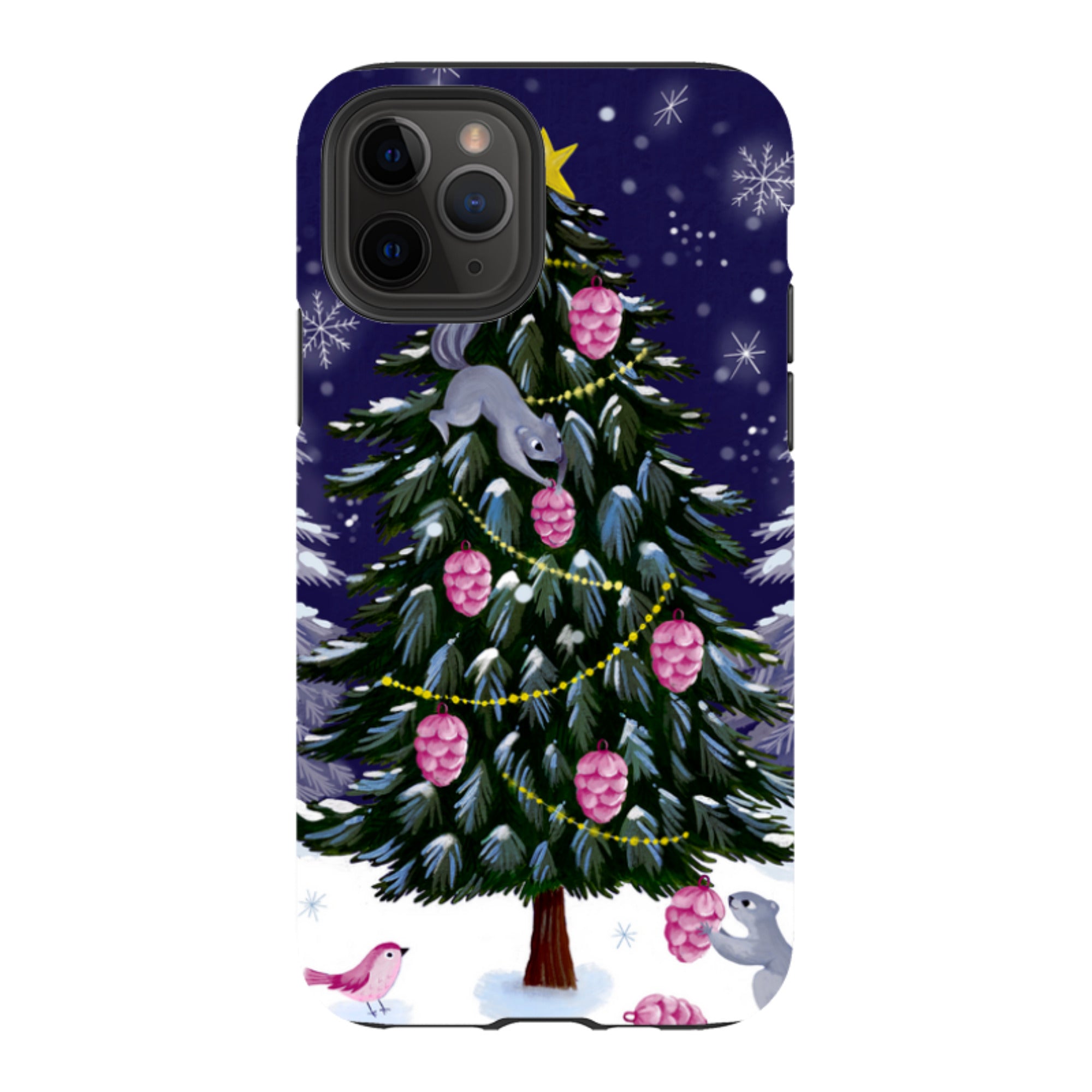 iPhone Tough Case - Squirrel Tree By Bex Parkin