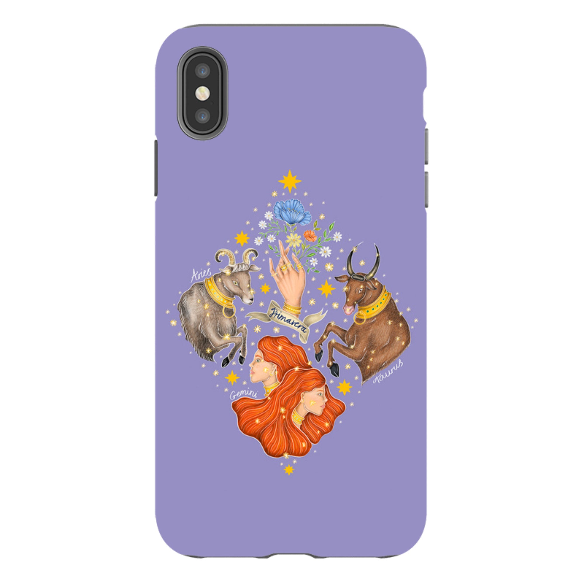 iPhone Tough Case - Spring Zodiac By Catherine Rowe