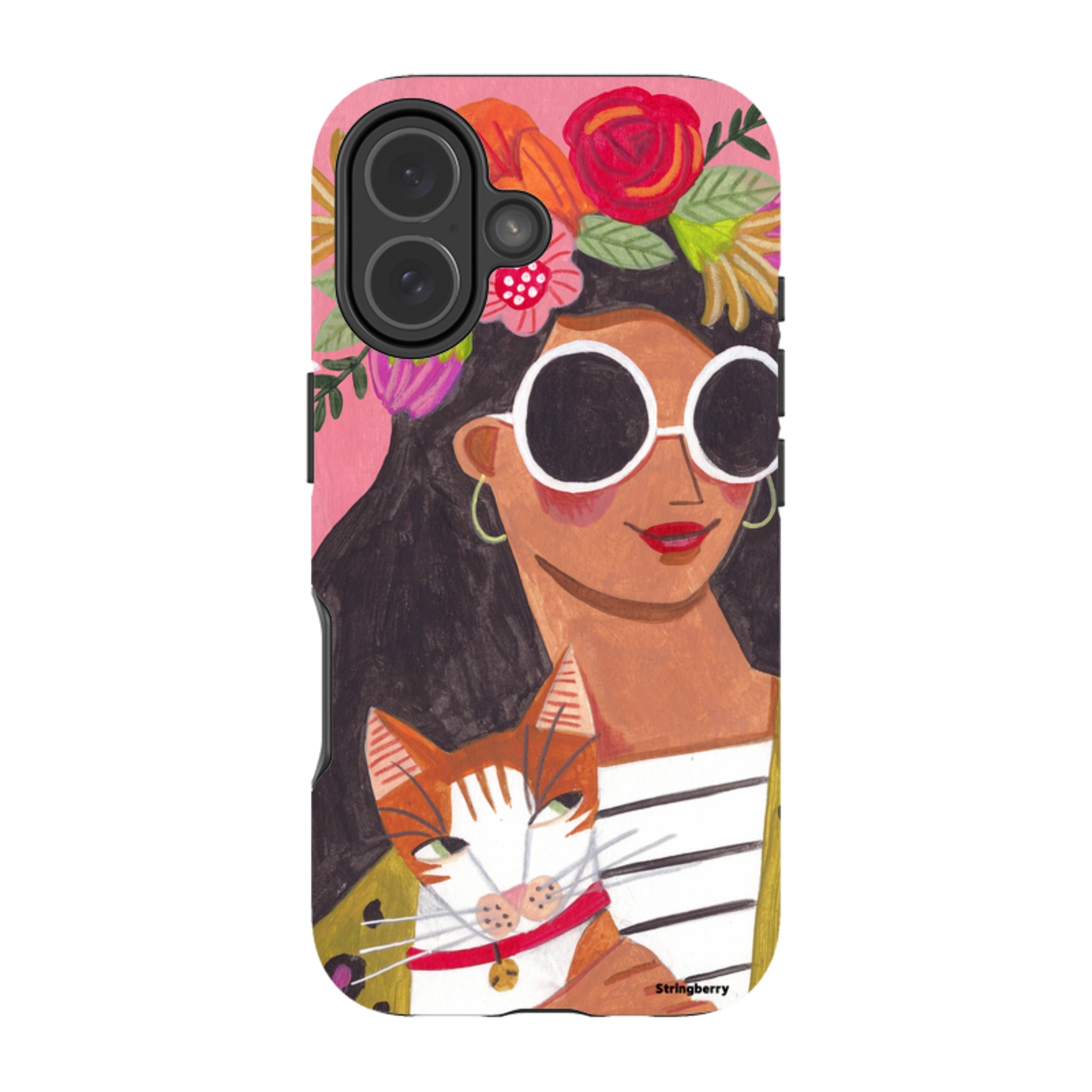 iPhone Tough Case - Woman & Cat By Caroline Bonne Muller