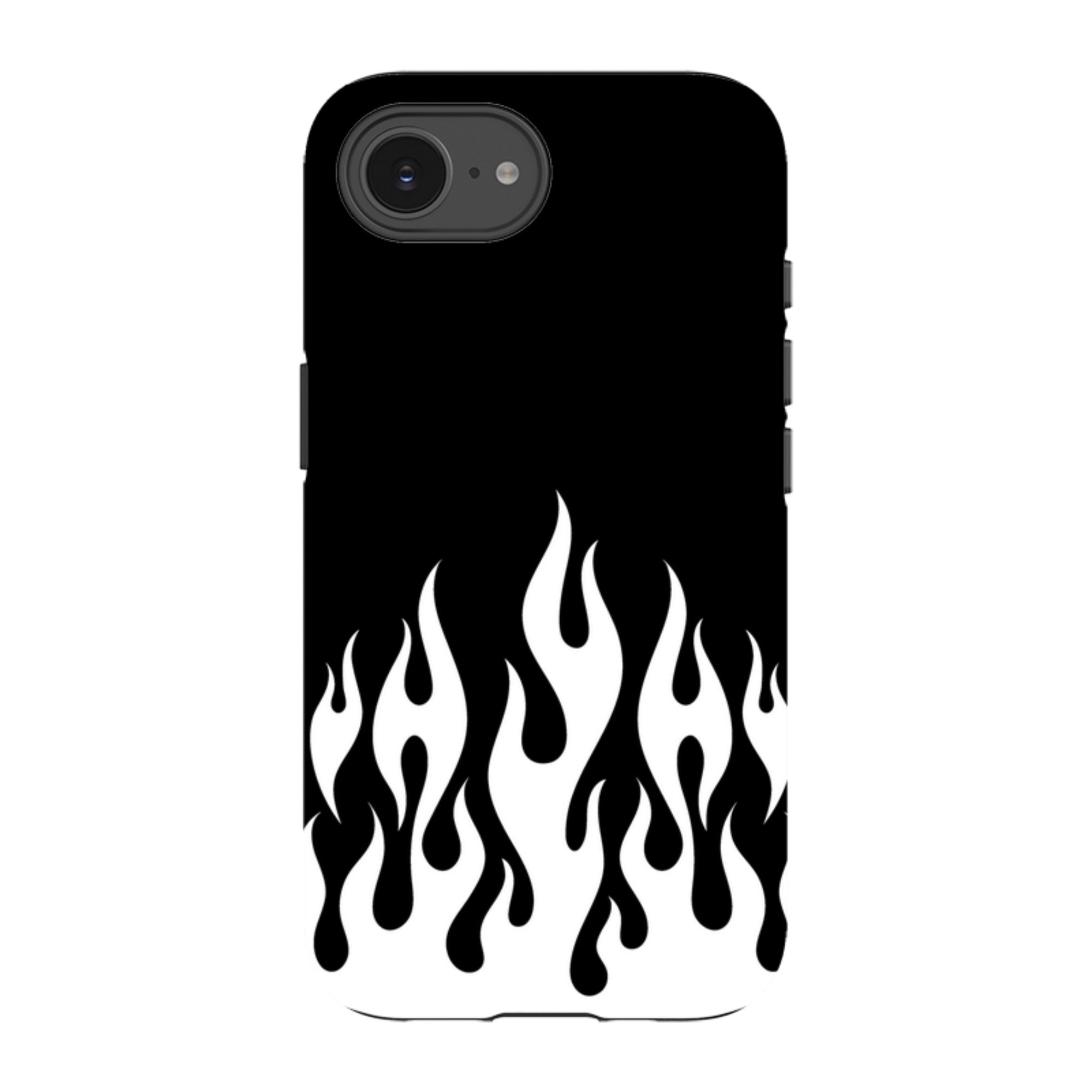 iPhone Tough Case - White Flames