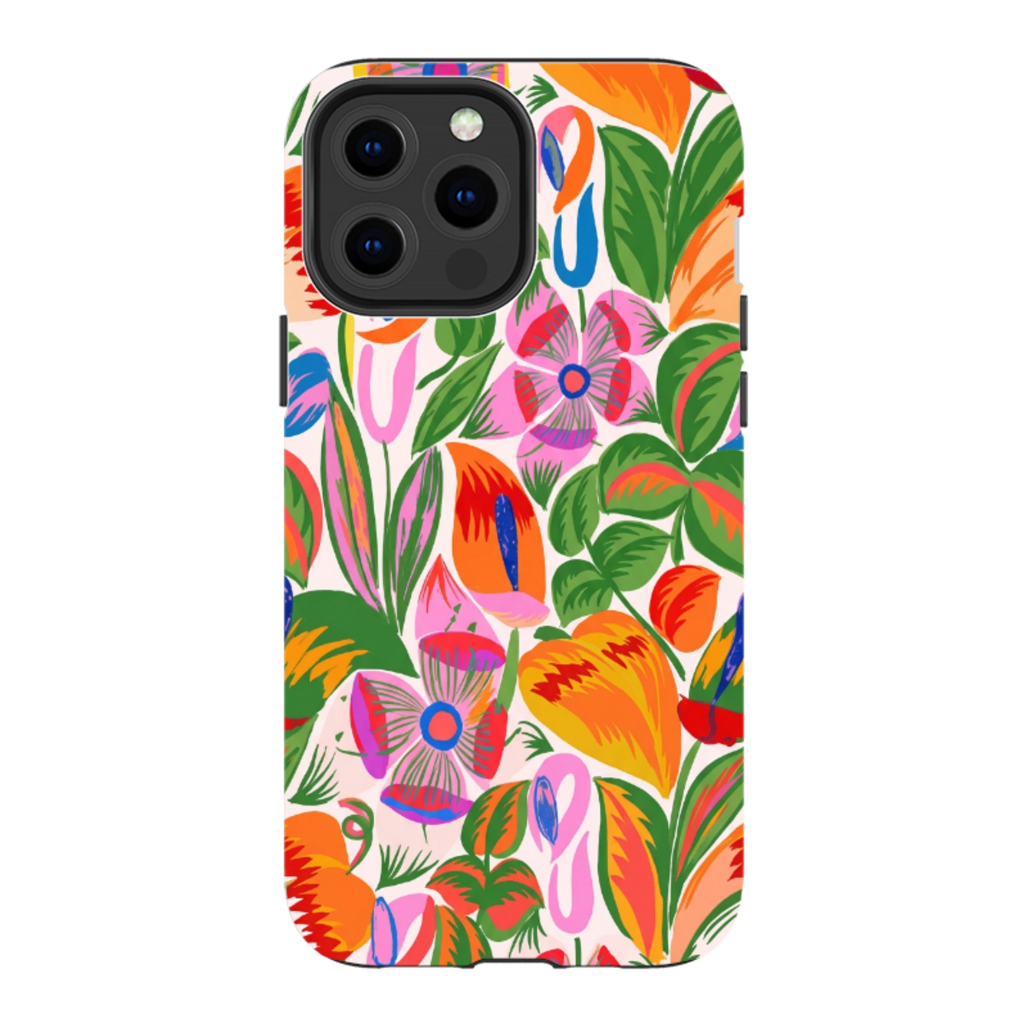 iPhone Tough Case - Vintage Tropical Floral