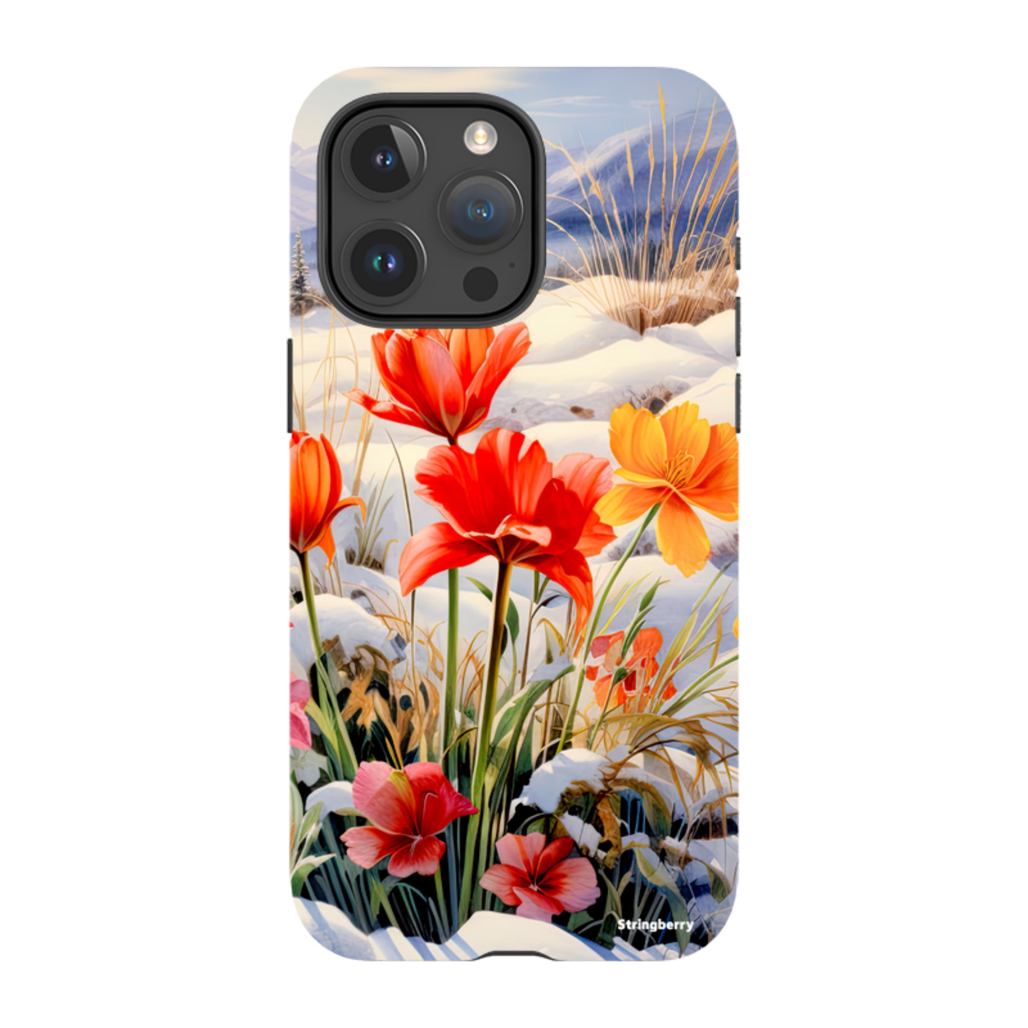 iPhone Tough Case - Winter Wild Flowers III