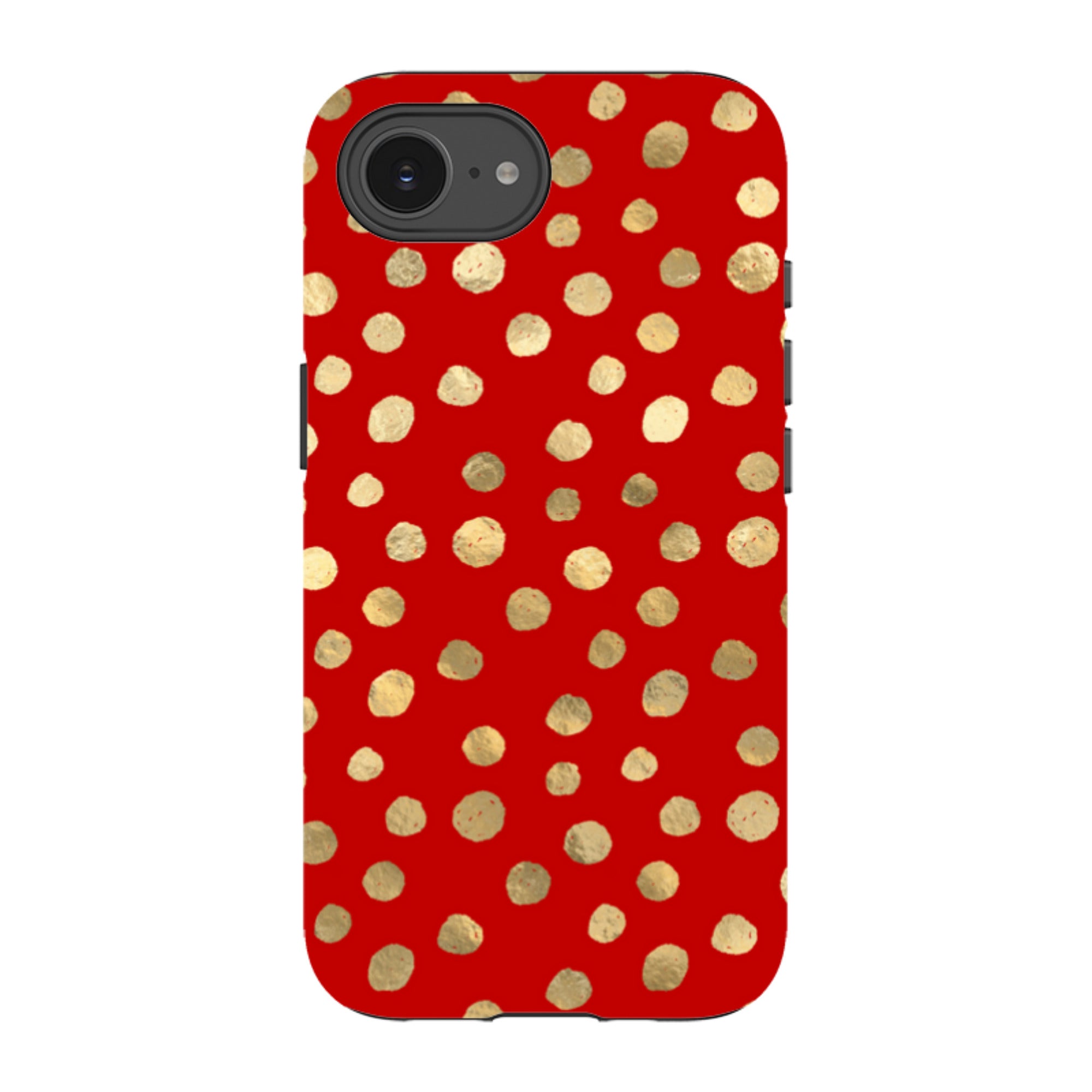 iPhone Tough Case - Burgundy and Gold Stars