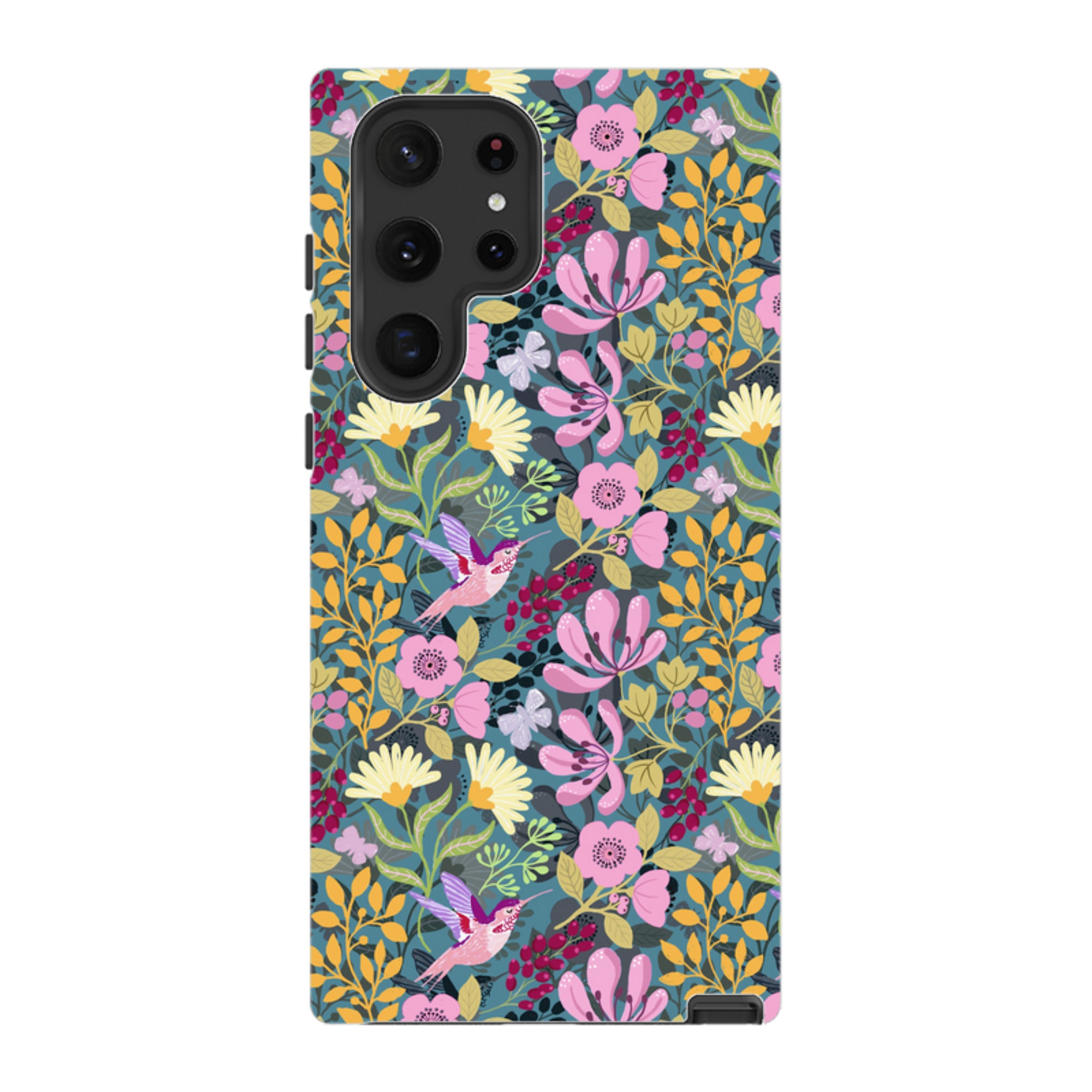 Samsung Tough Case - Hummingbird Pattern By Bex Parkin