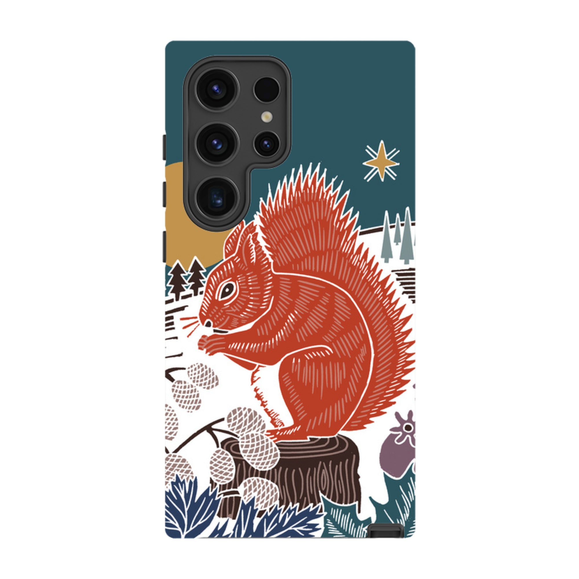 Samsung Tough Case - Winter Squirrel By Kate Heiss