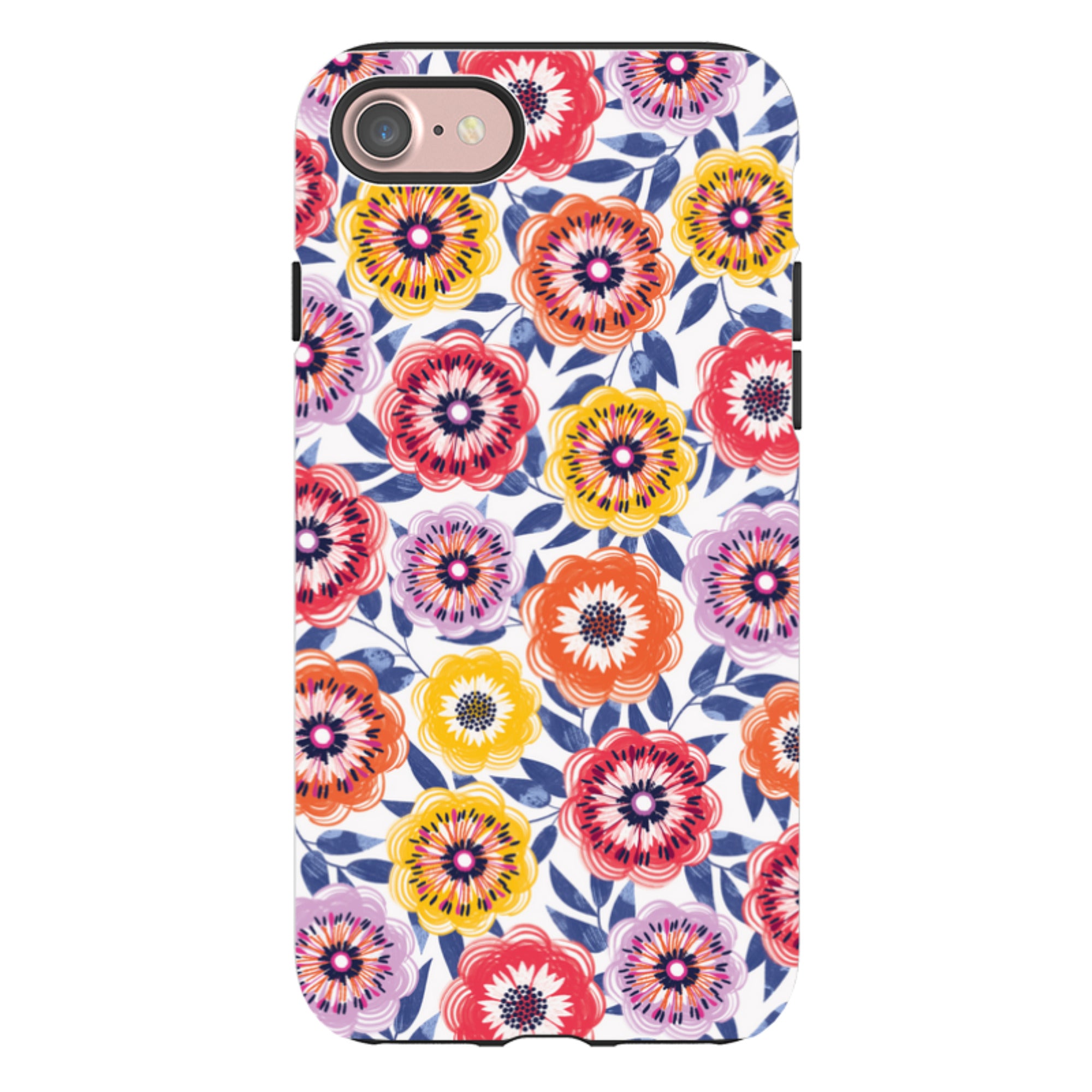 iPhone Tough Case - Bright Blooms I By Ali Brookes