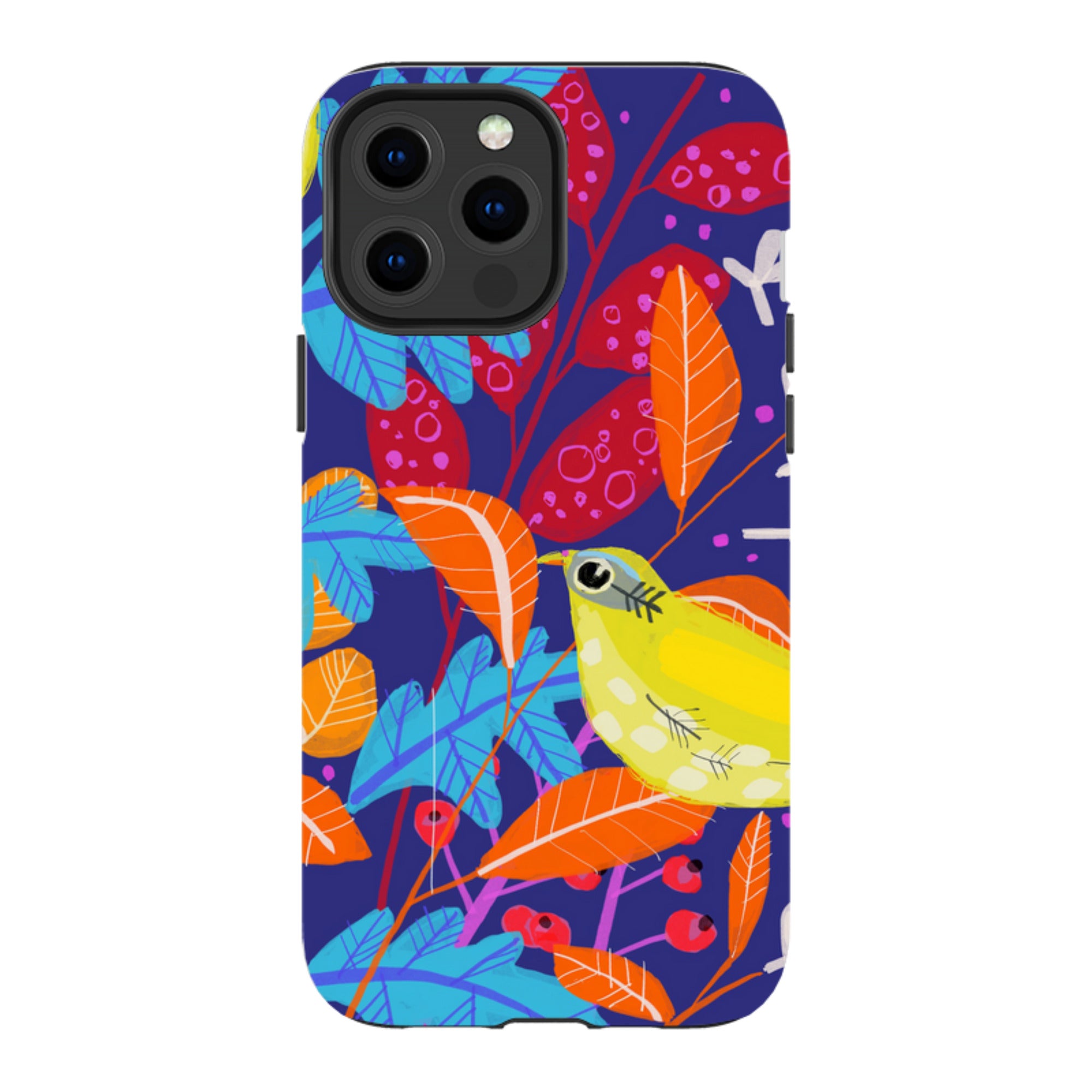 iPhone Tough Case - Yellow Bird By Claire West