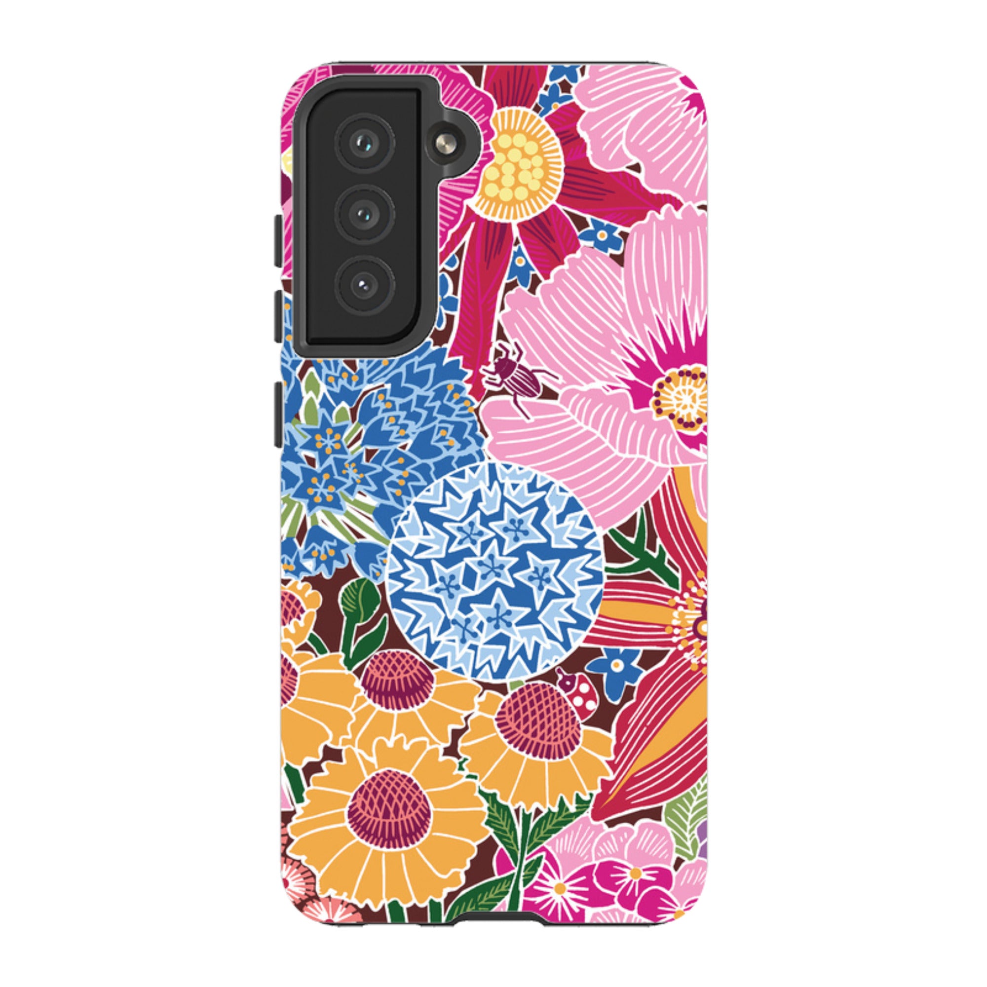 Samsung Tough Case - Jigsaw Floral 2 By kate Heiss