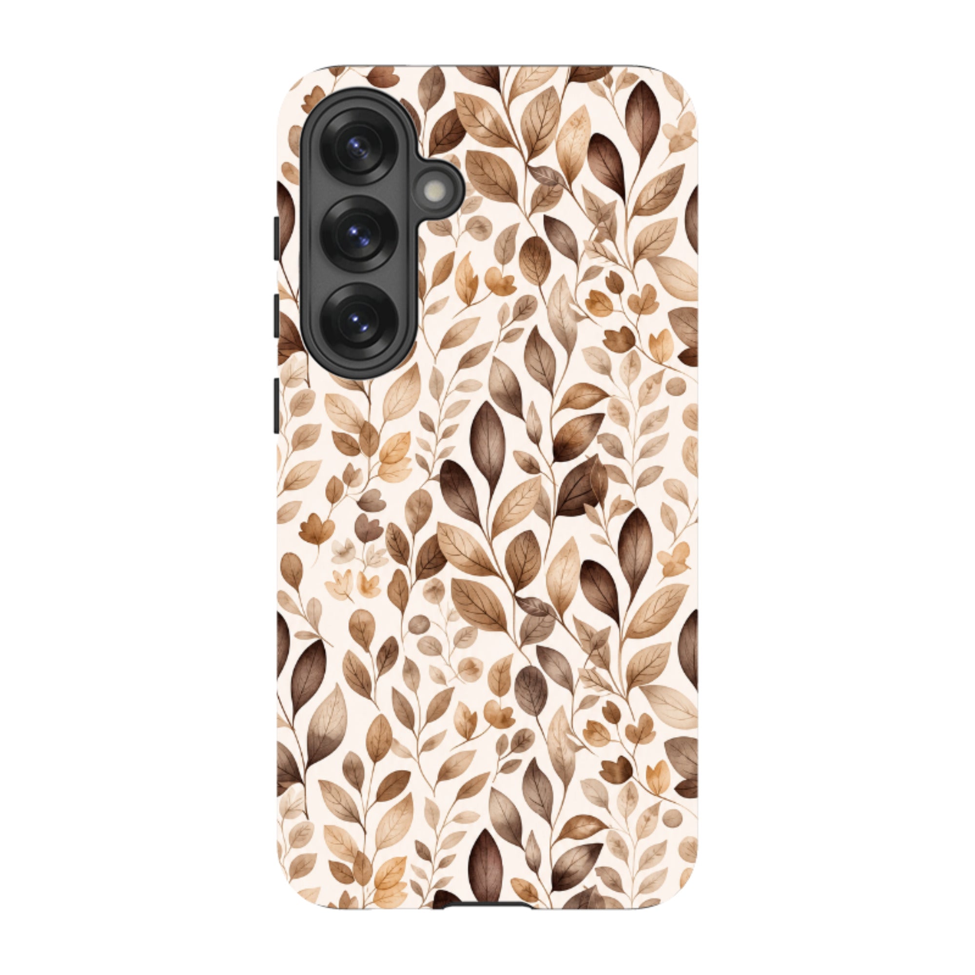 Samsung Tough Case - Beige Aesthetic Leaves