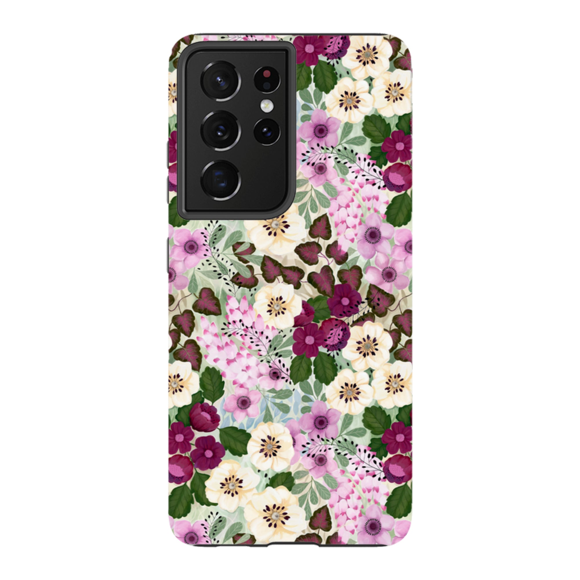 Samsung Tough Case - Purple Flowers By Bex Parkin