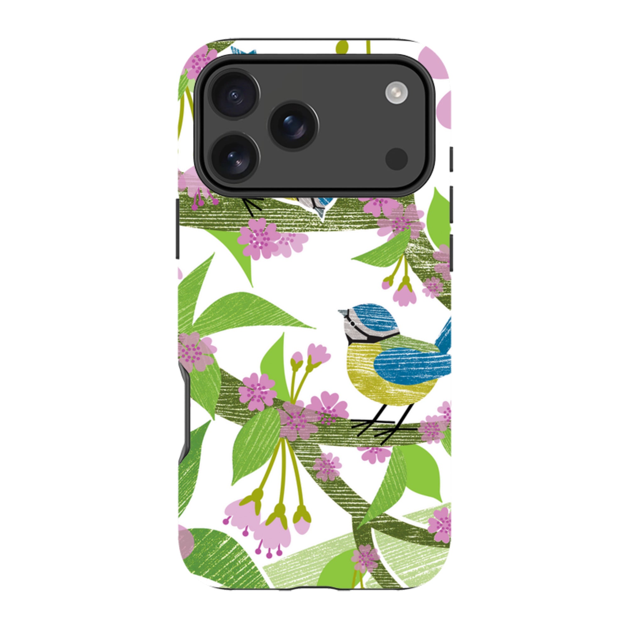 iPhone MagSafe Tough Case - Blue Tits and Blossom By Liane Payne
