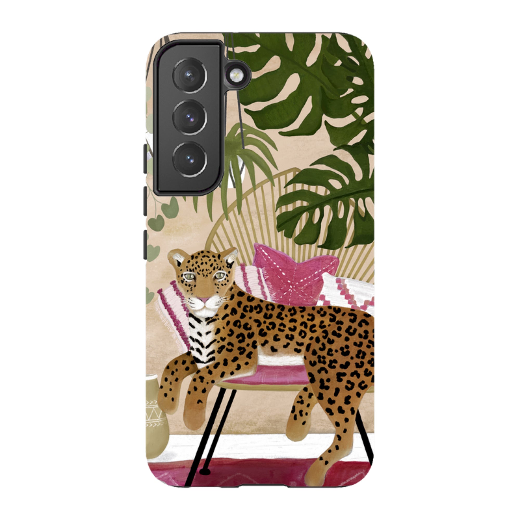Samsung Tough Case - Boho Leopard Cream By Bex Parkin