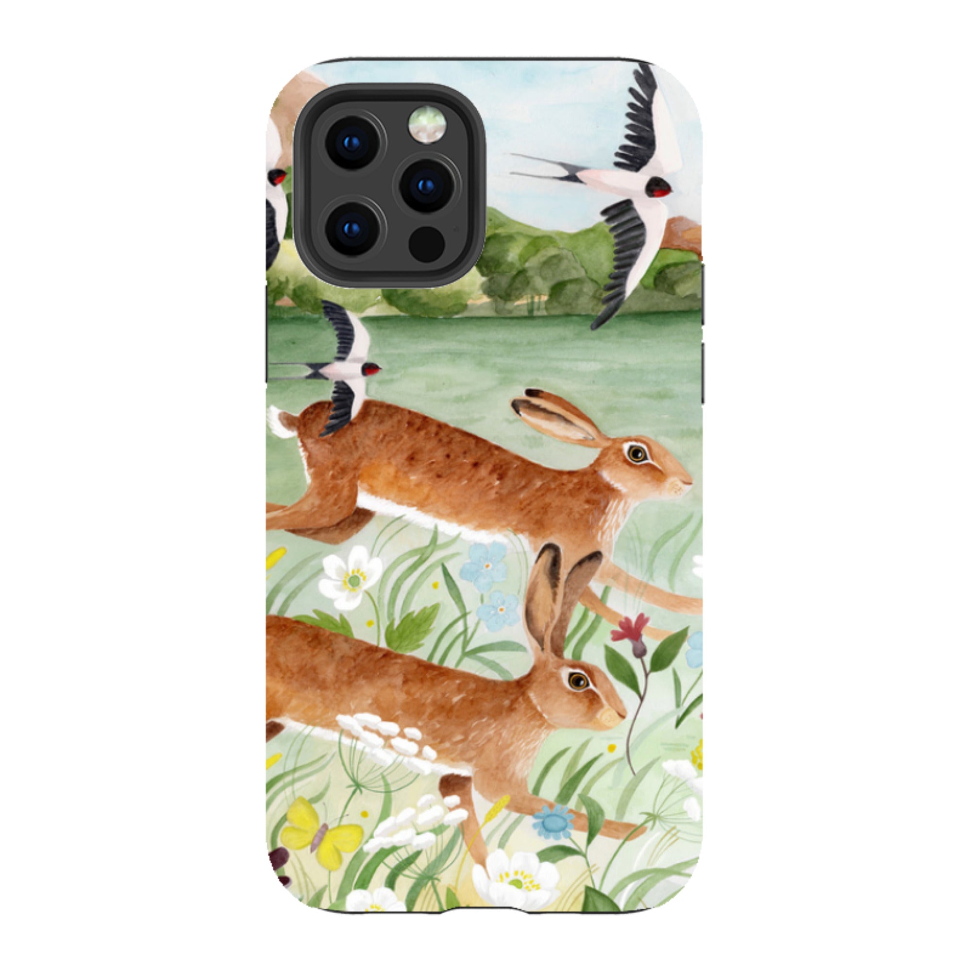 iPhone Tough Case - Hares By Bex Parkin