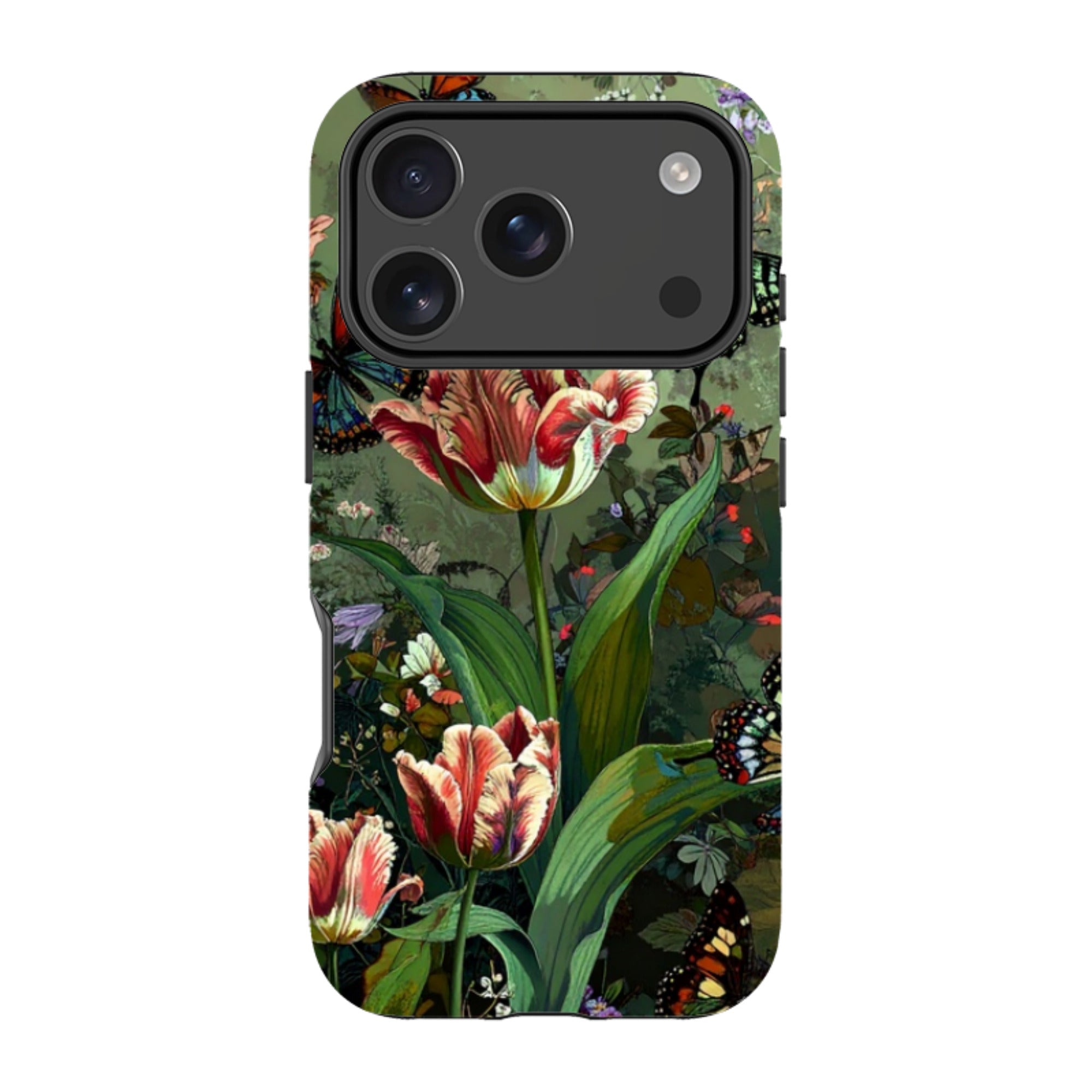 iPhone Tough Case - Green Vyne Butterflies